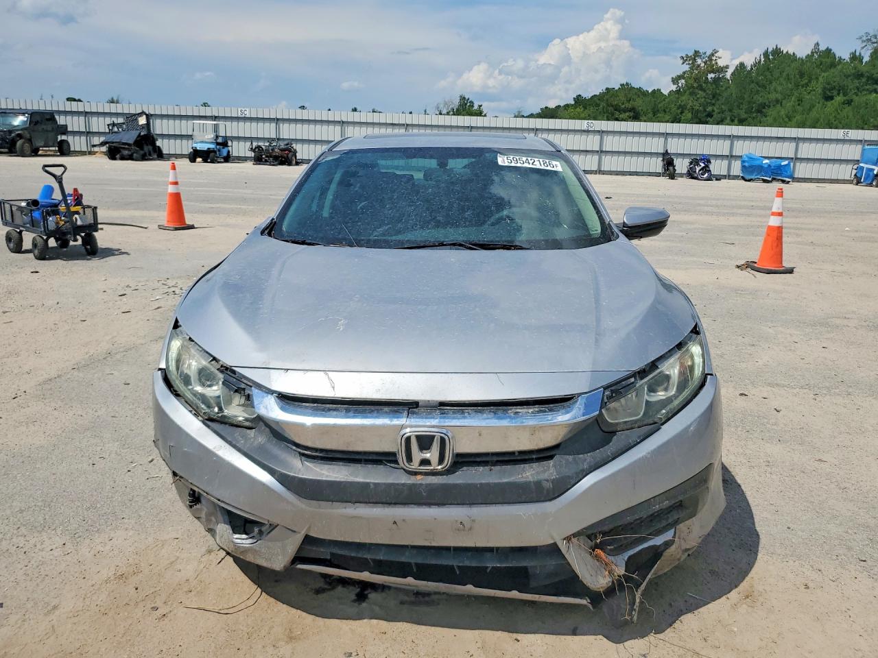 2018 Honda Civic Ex Silver vin: 2HGFC2F7XJH503728