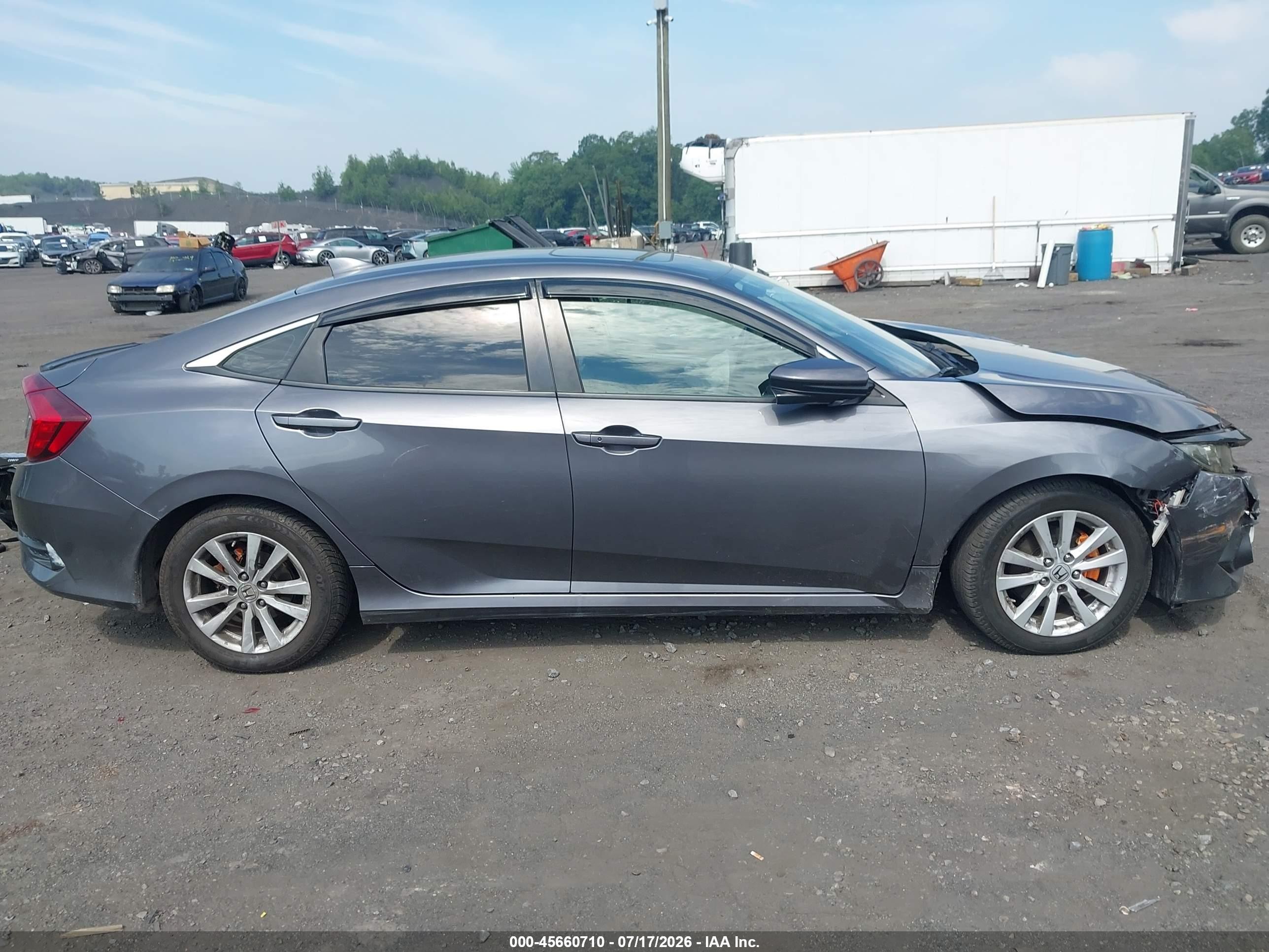 2018 Honda Civic Ex Gray vin: 2HGFC2F7XJH521128