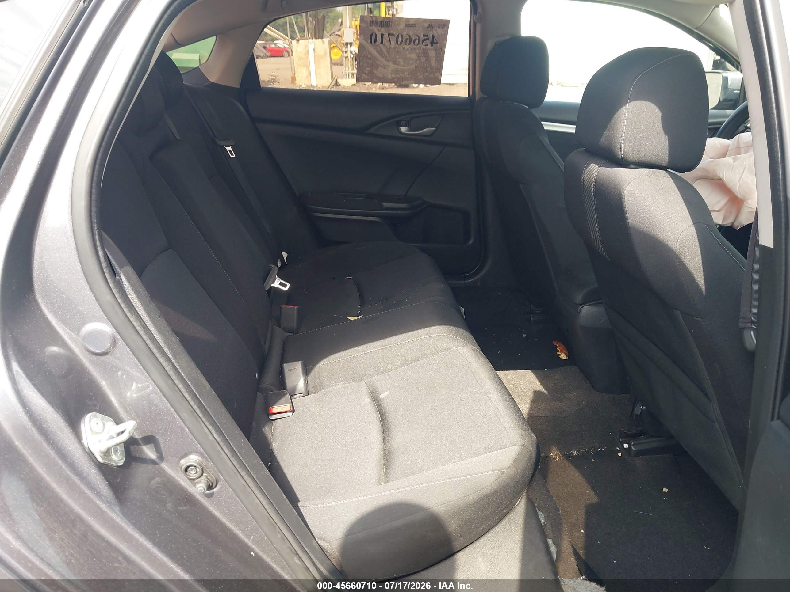 2018 Honda Civic Ex Gray vin: 2HGFC2F7XJH521128