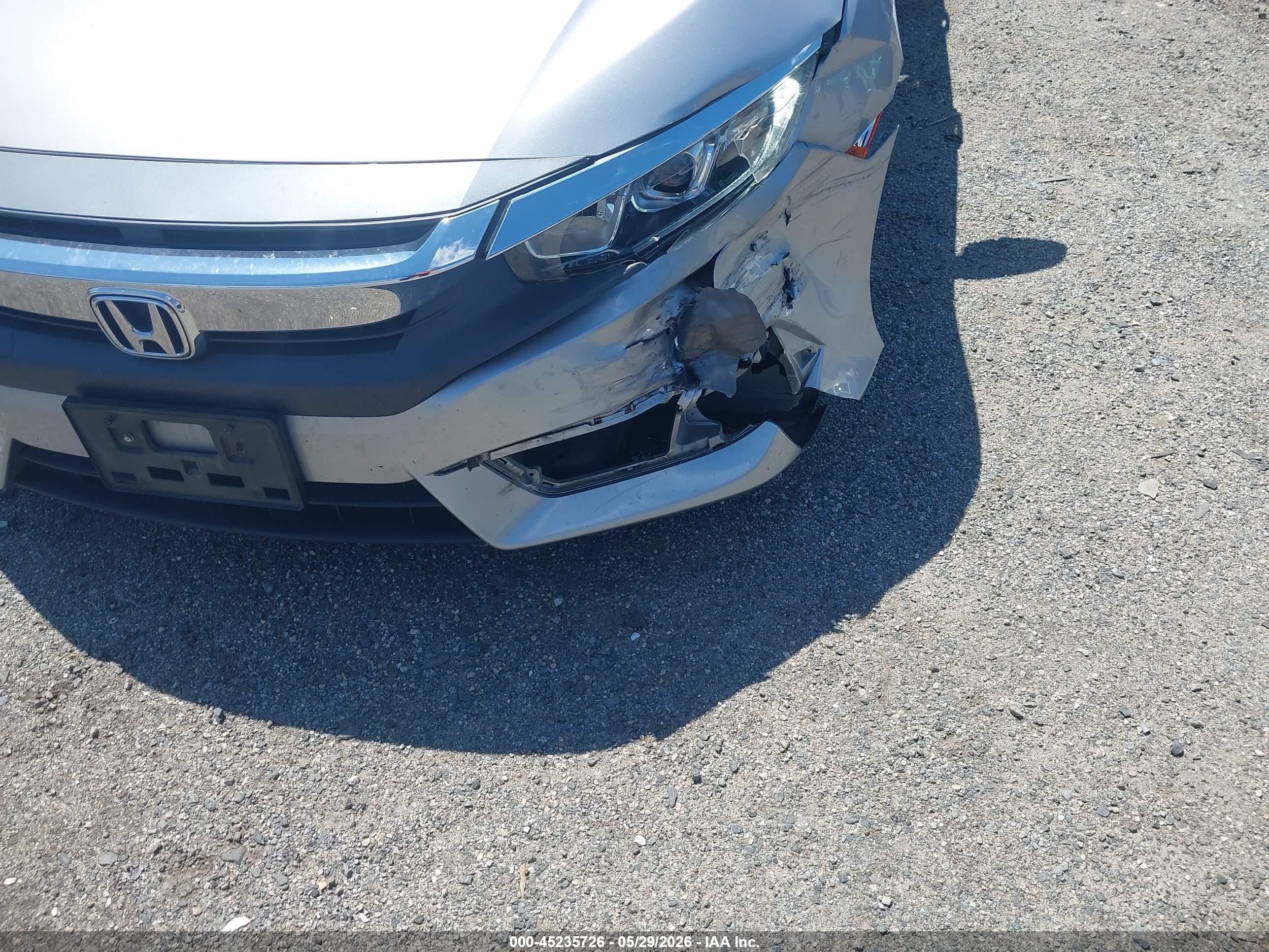 2018 Honda Civic Ex Silver vin: 2HGFC2F7XJH526622