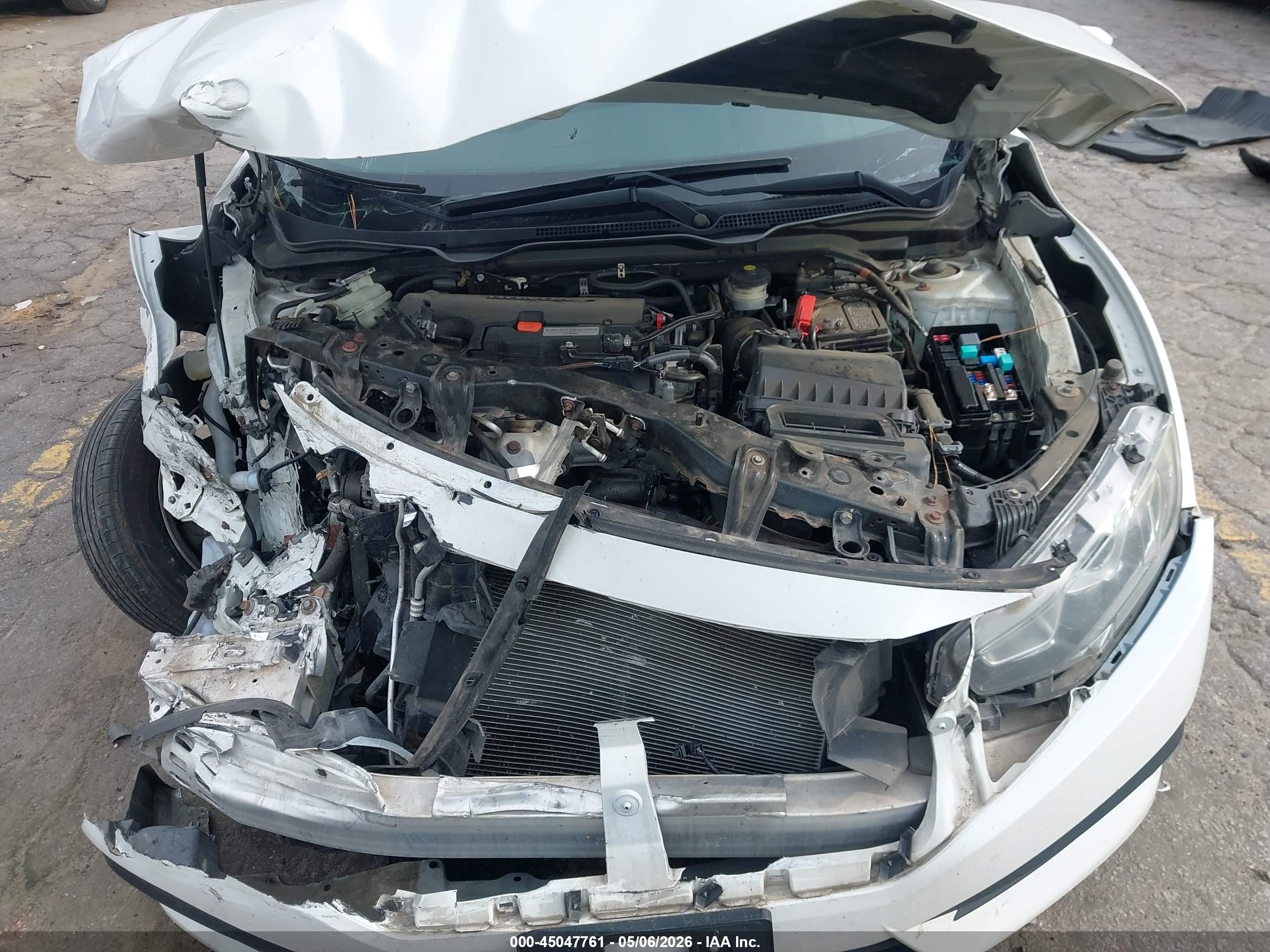 2018 Honda Civic Ex Белый vin: 2HGFC2F7XJH547325