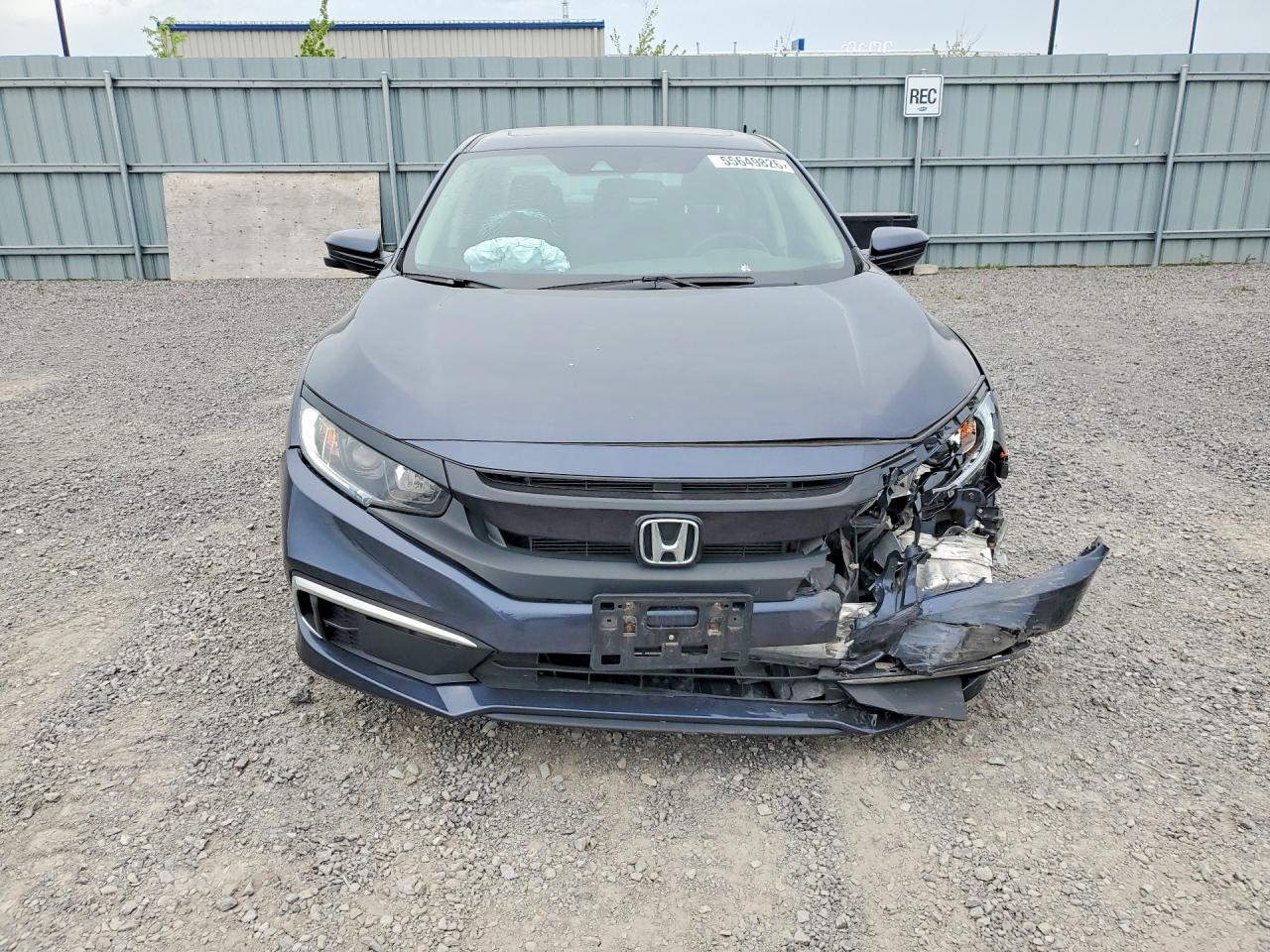 2020 Honda Civic Ex Синий vin: 2HGFC2F7XLH012238