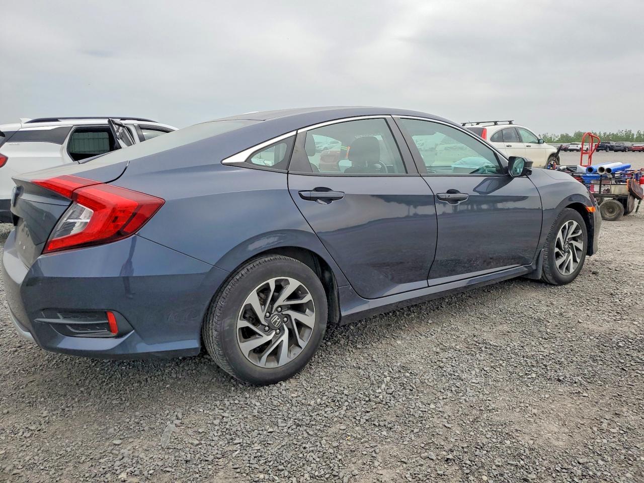 2020 Honda Civic Ex Синий vin: 2HGFC2F7XLH012238