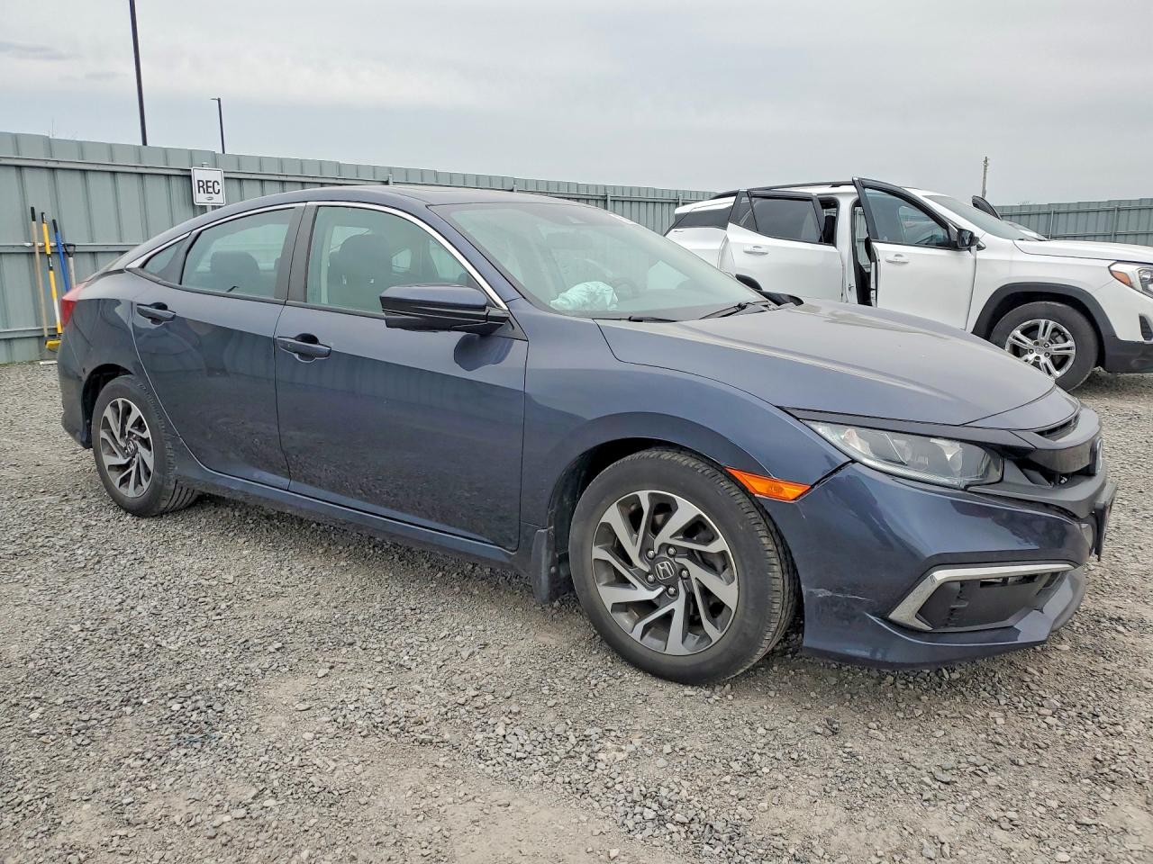 2020 Honda Civic Ex Синий vin: 2HGFC2F7XLH012238