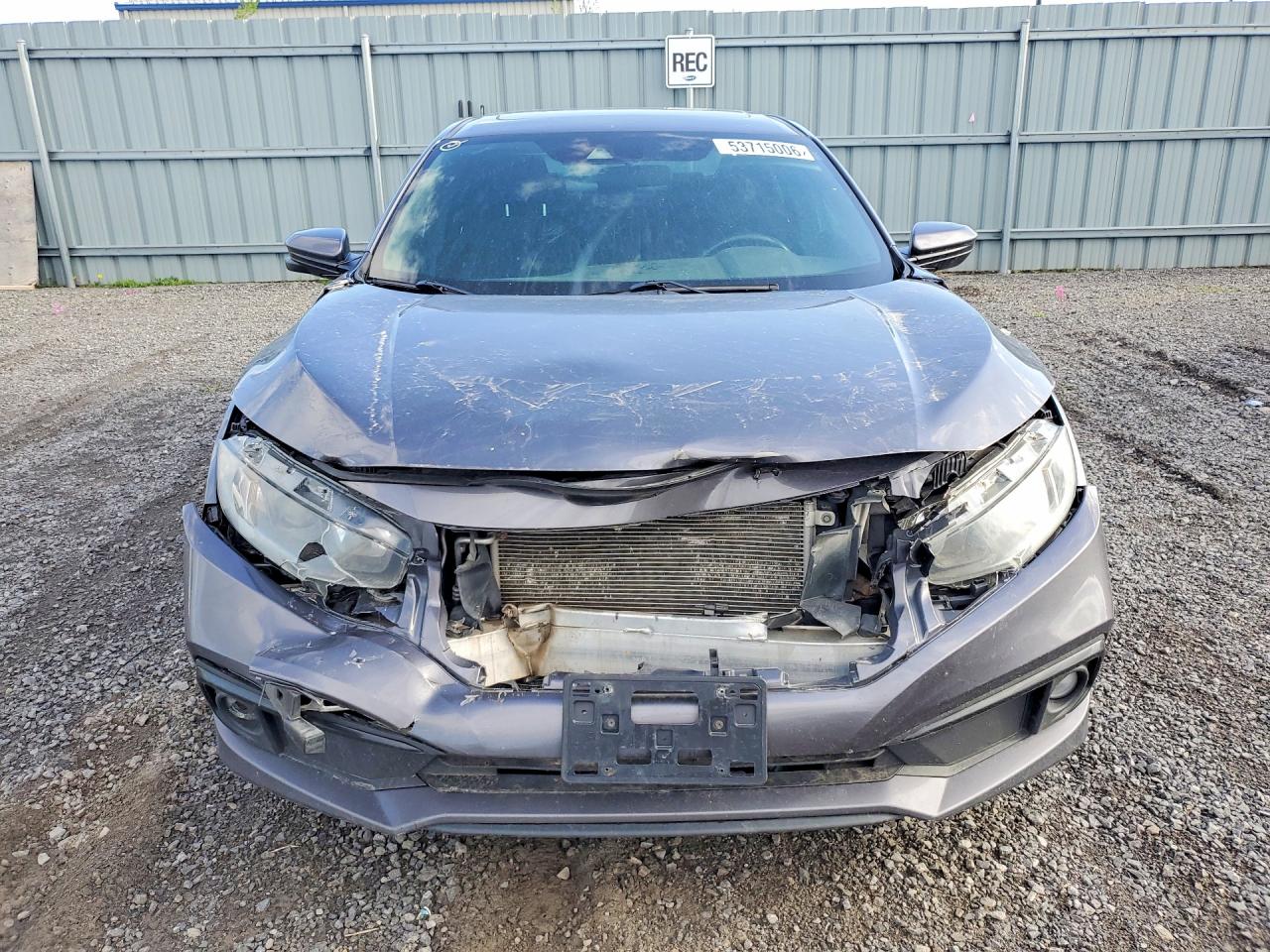 2019 Honda Civic Sport Серый vin: 2HGFC2F80KH025569