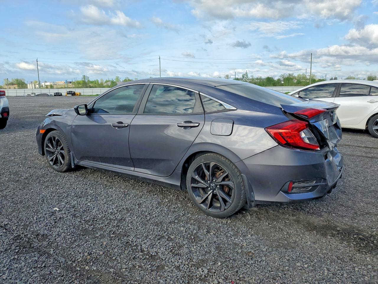 2019 Honda Civic Sport Серый vin: 2HGFC2F80KH025569