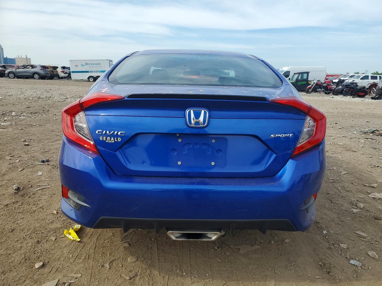 2020 Honda Civic Sport Blue vin: 2HGFC2F80LH549189