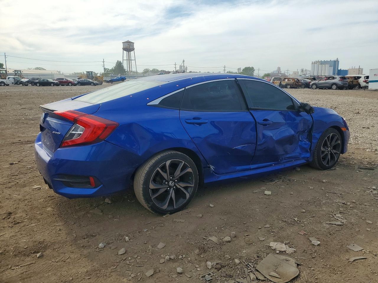 2020 Honda Civic Sport Blue vin: 2HGFC2F80LH549189
