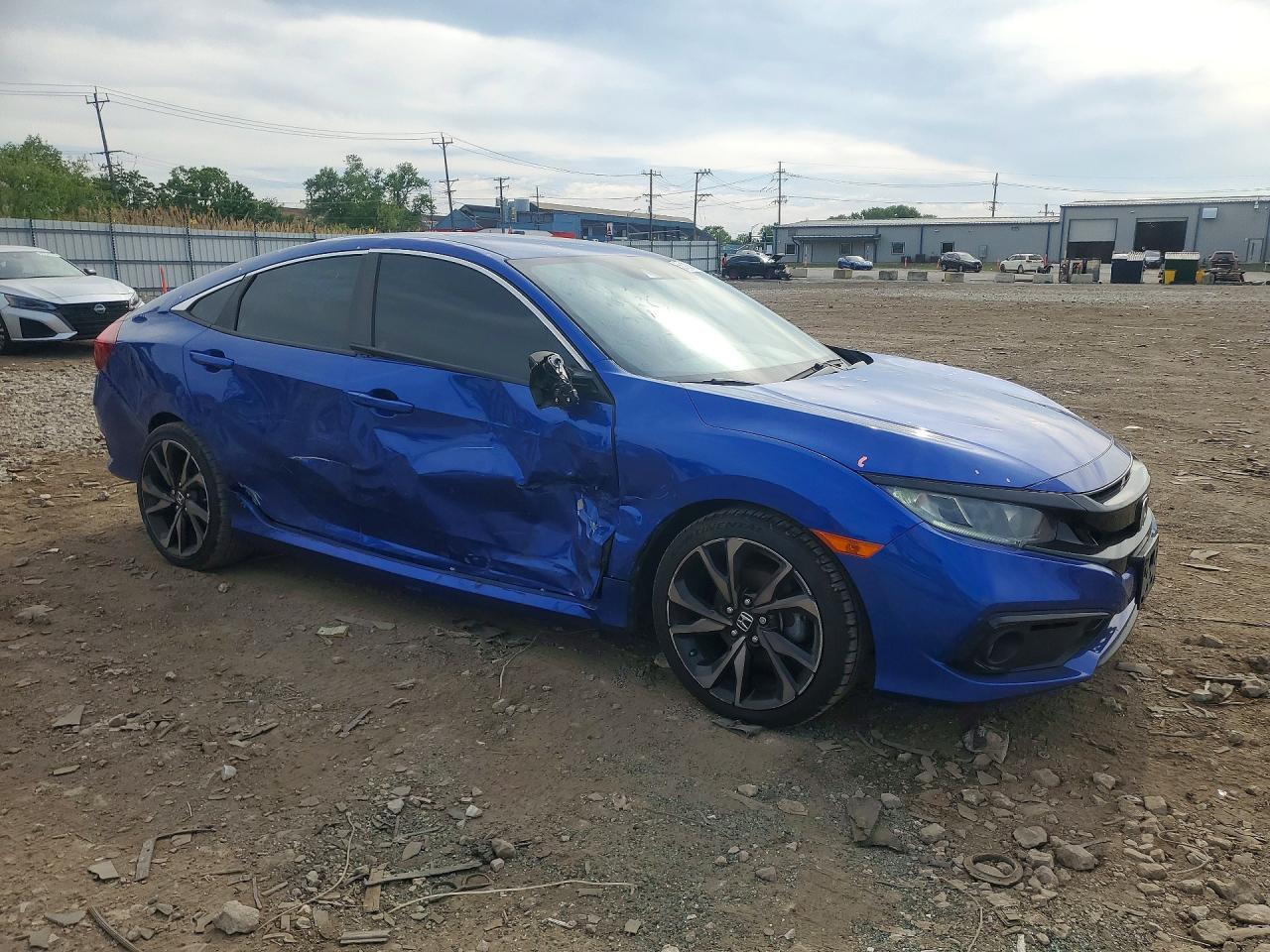 2020 Honda Civic Sport Blue vin: 2HGFC2F80LH549189