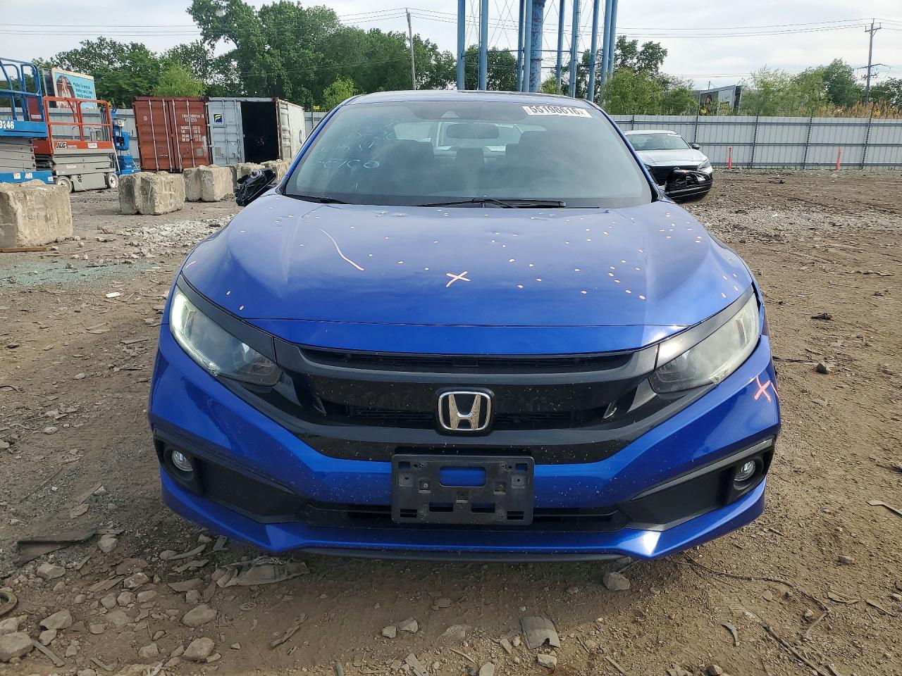 2020 Honda Civic Sport Blue vin: 2HGFC2F80LH549189