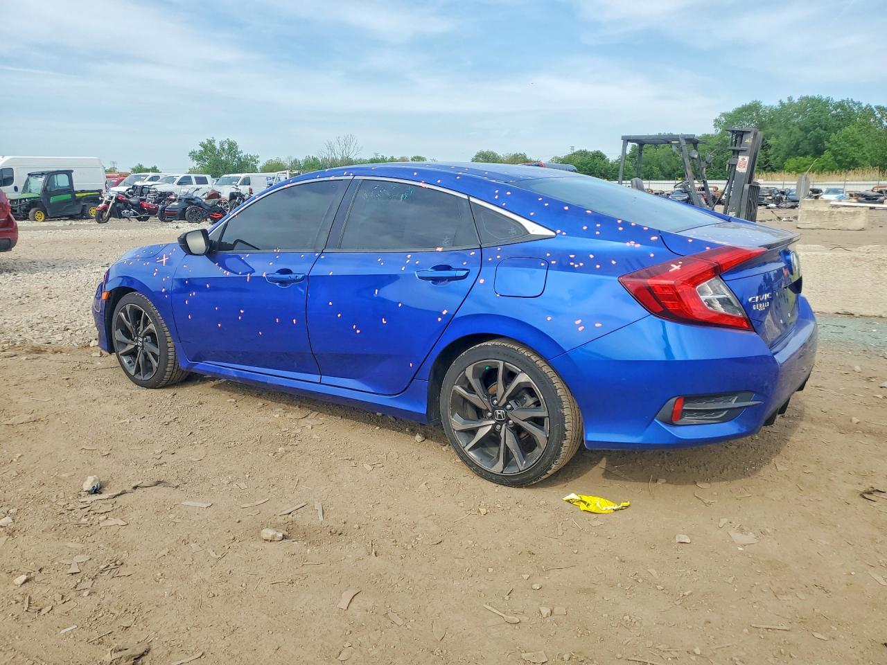 2020 Honda Civic Sport Blue vin: 2HGFC2F80LH549189