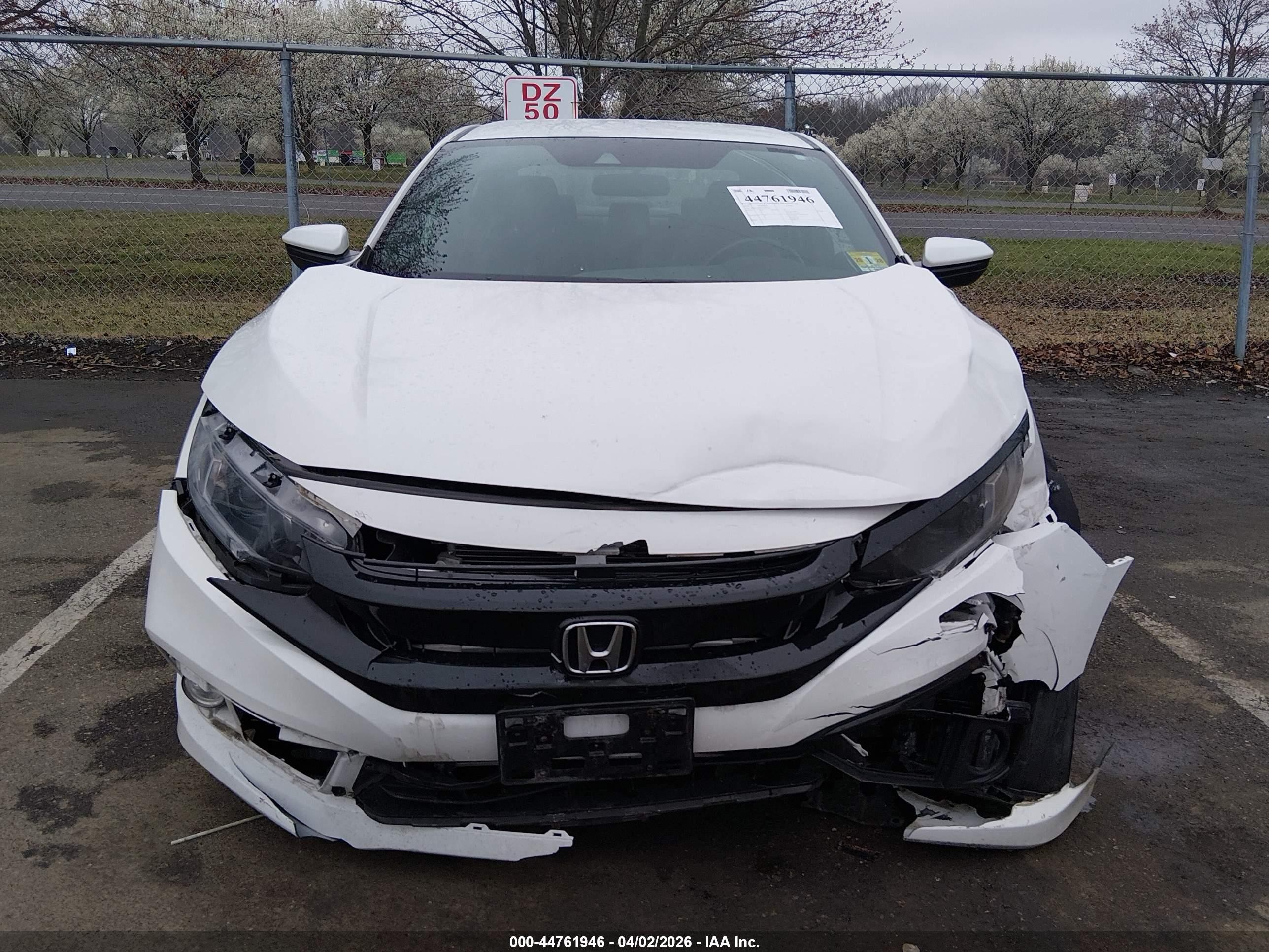 2020 Honda Civic Sport White vin: 2HGFC2F80LH597310