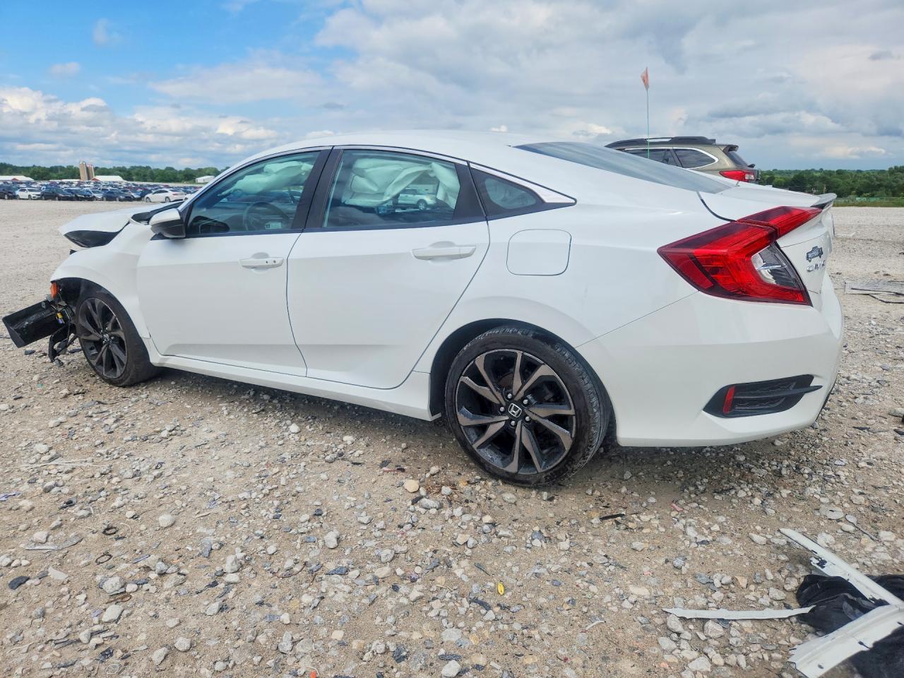 2020 Honda Civic Sport White vin: 2HGFC2F81LH578104