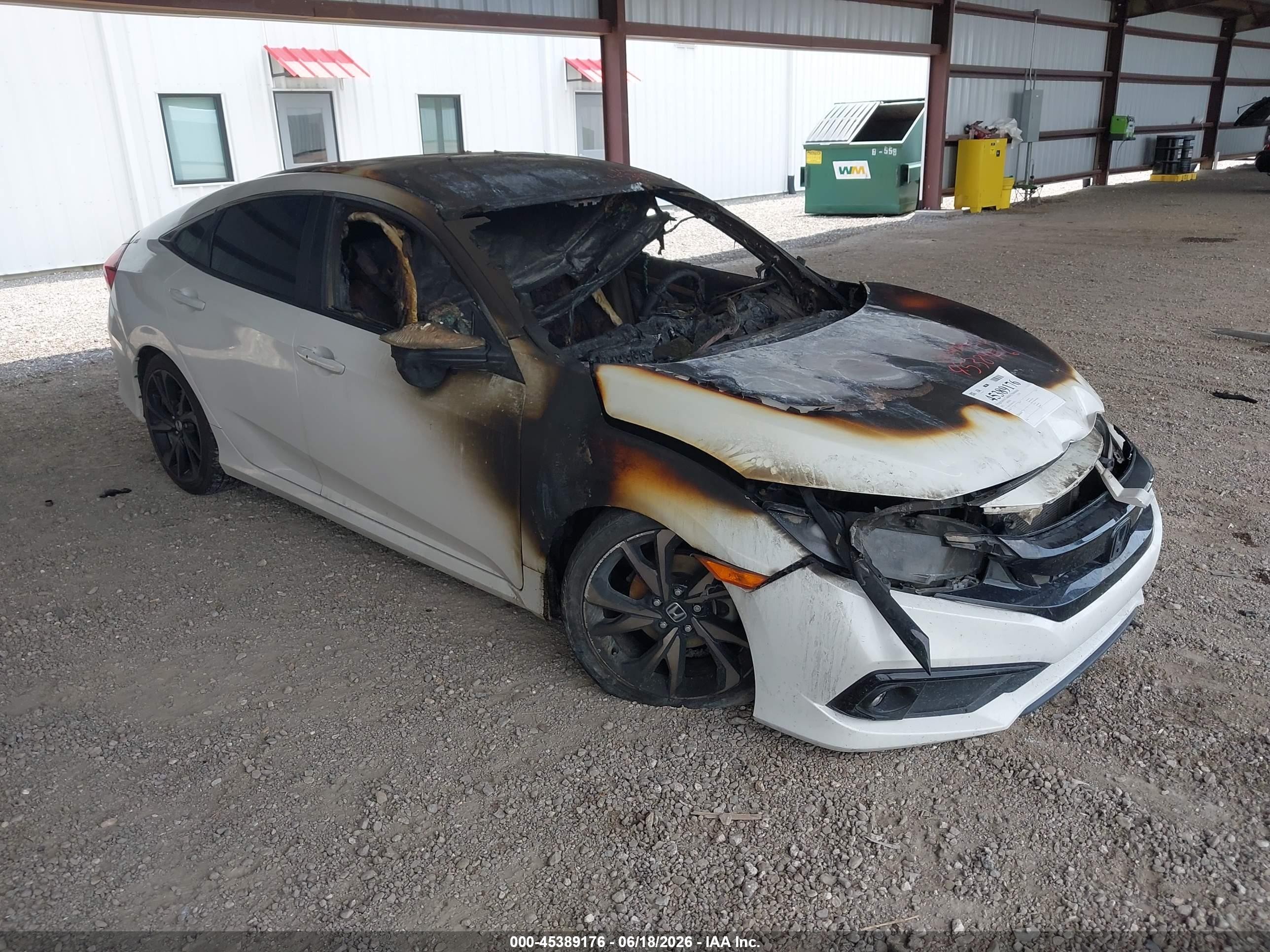 2021 Honda Civic Sport White vin: 2HGFC2F81MH511911