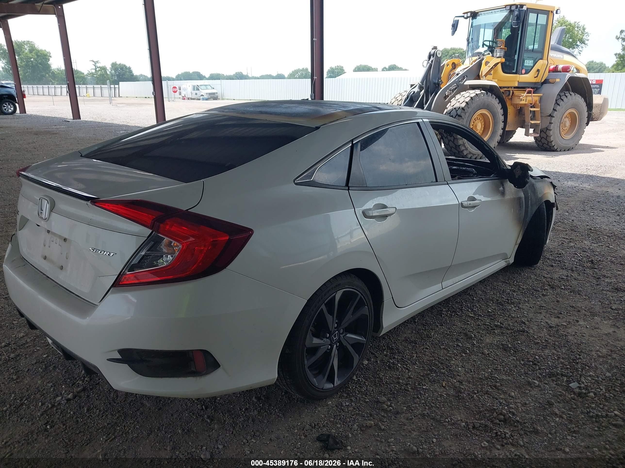 2021 Honda Civic Sport White vin: 2HGFC2F81MH511911