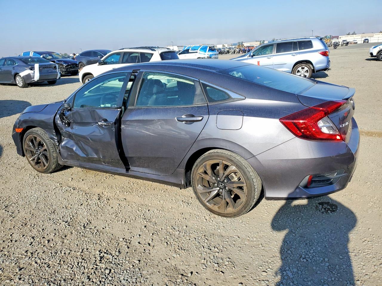 2021 Honda Civic Sport Серый vin: 2HGFC2F81MH528899