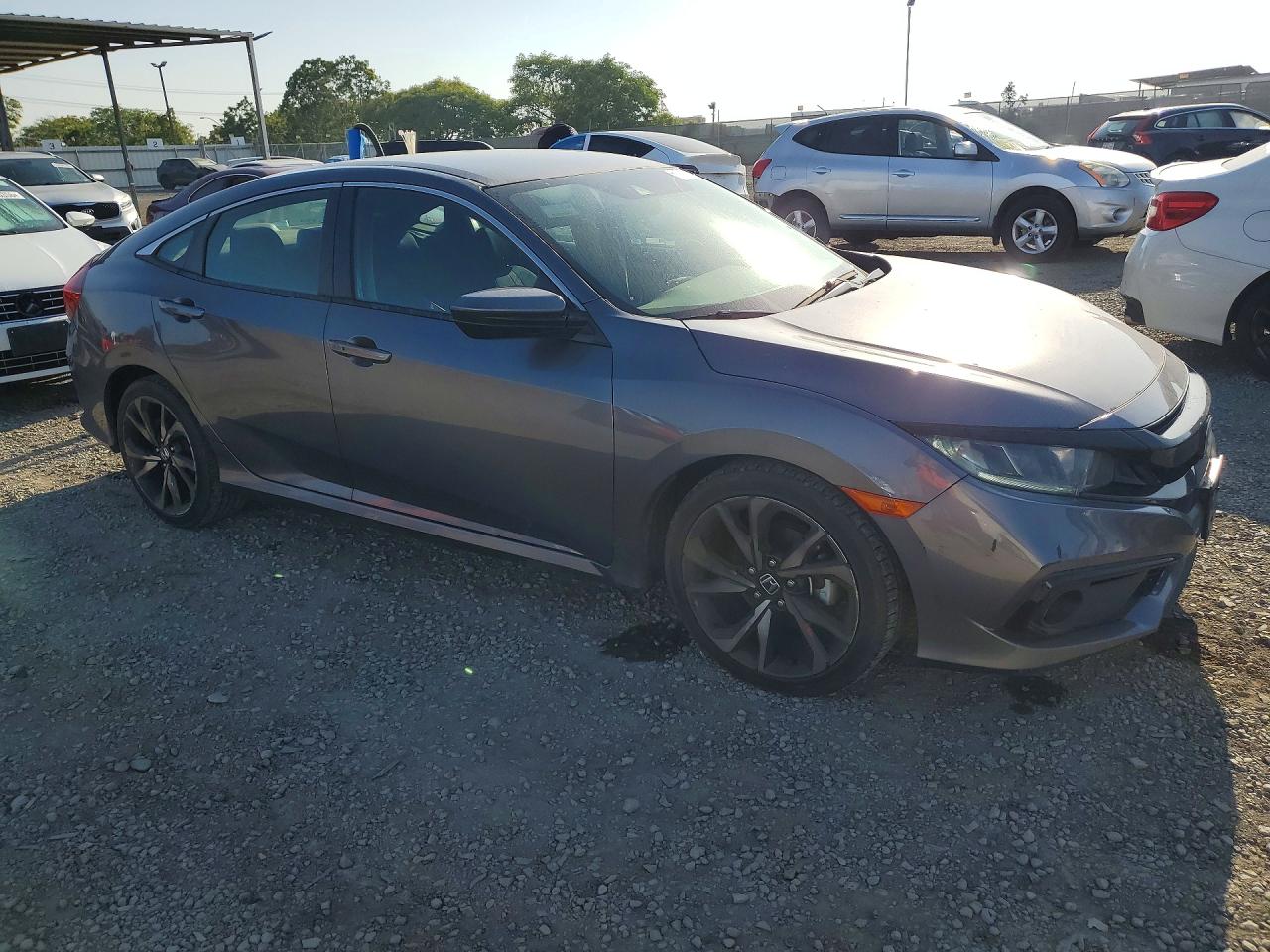 2021 Honda Civic Sport Серый vin: 2HGFC2F81MH528899