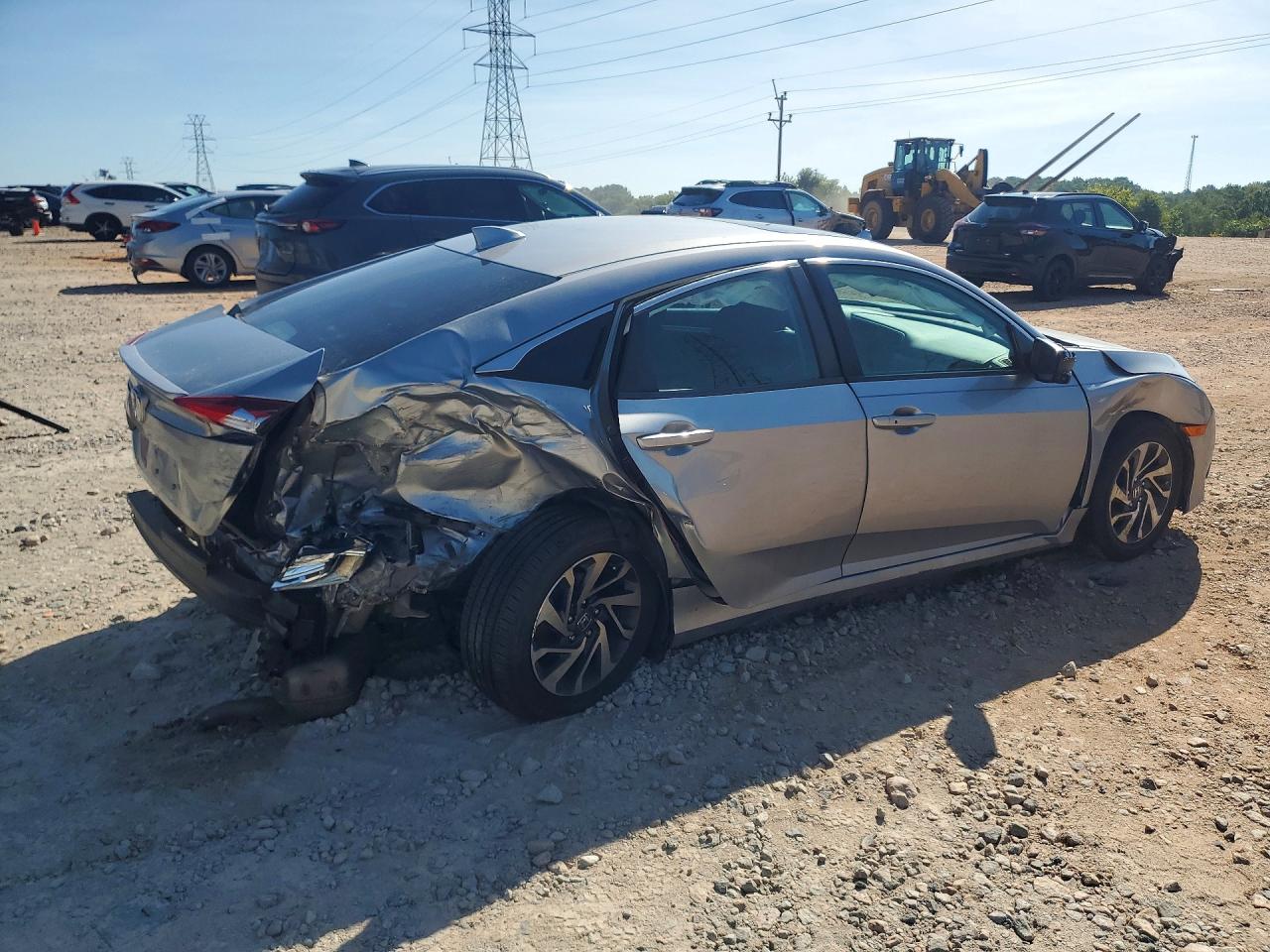 2018 Honda Civic Ex Silver vin: 2HGFC2F82JH527465
