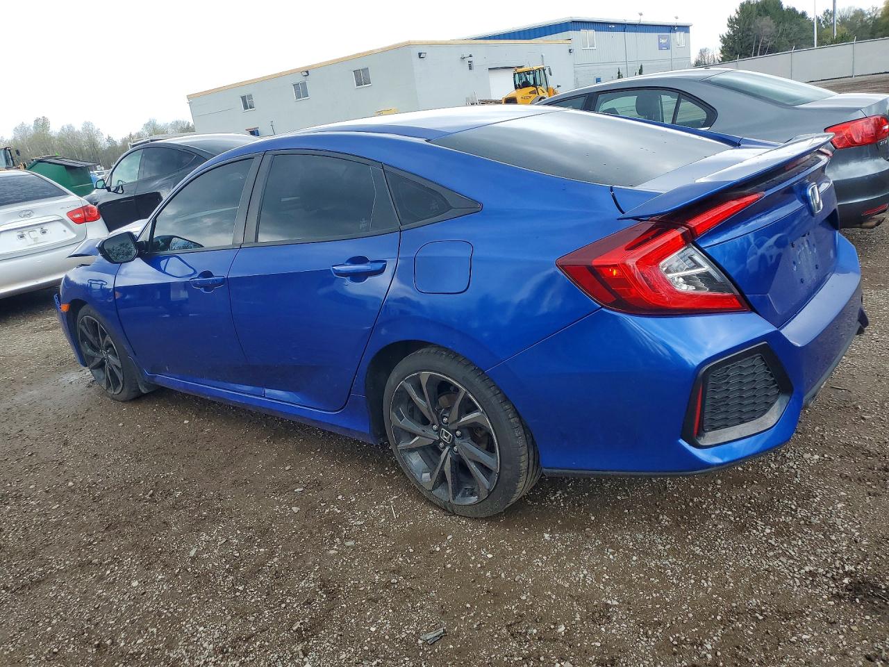 2019 Honda Civic Sport Синий vin: 2HGFC2F82KH024665