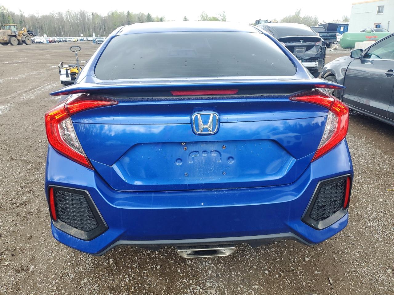 2019 Honda Civic Sport Синий vin: 2HGFC2F82KH024665