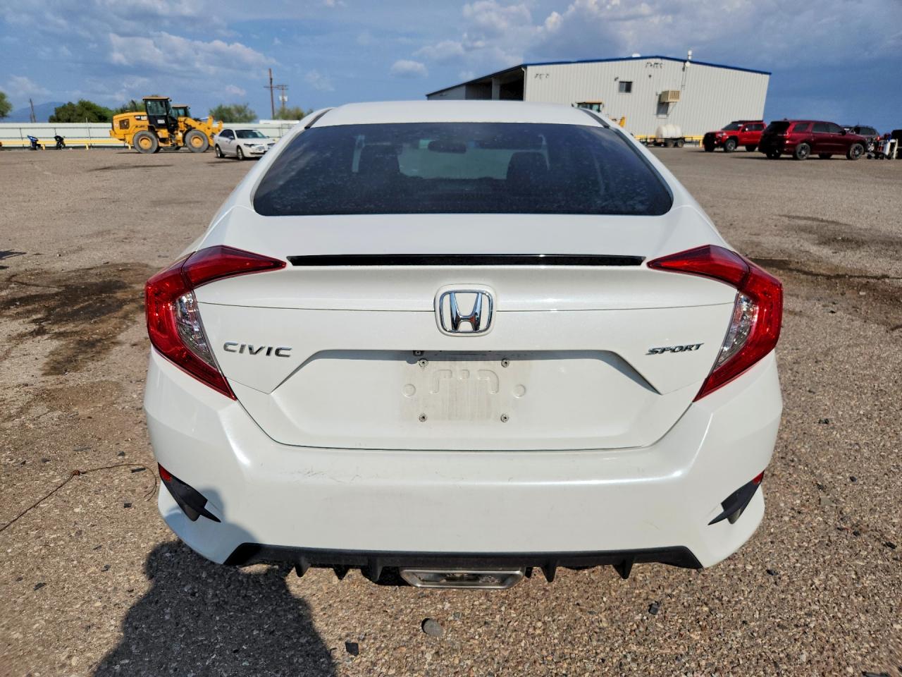 2019 Honda Civic Sport White vin: 2HGFC2F82KH503703