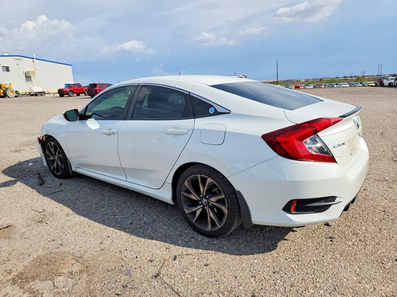 2019 Honda Civic Sport White vin: 2HGFC2F82KH503703