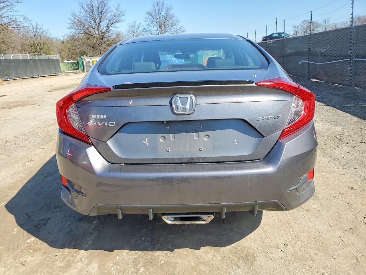 2019 Honda Civic Sport Gray vin: 2HGFC2F82KH510649