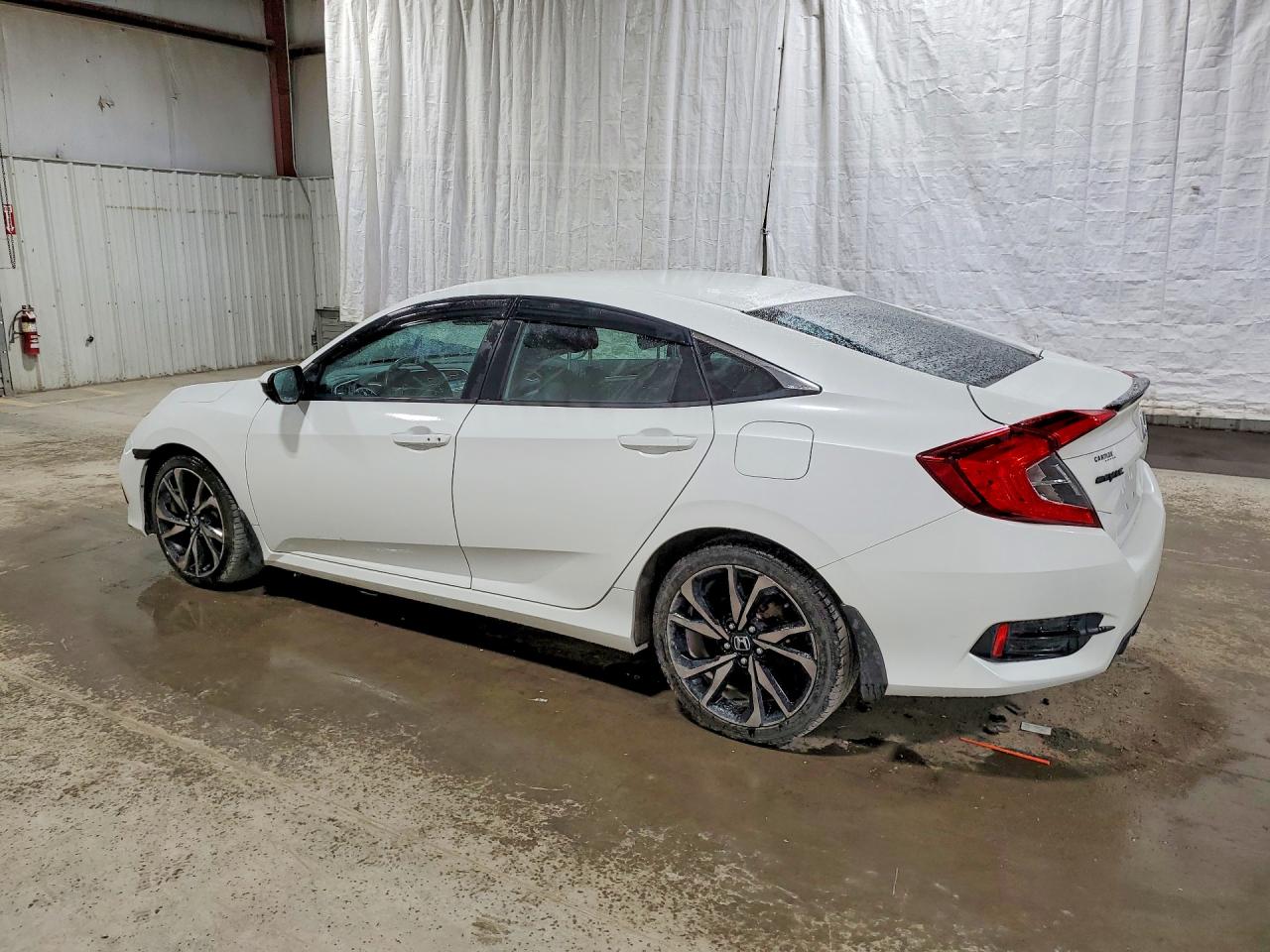 2019 Honda Civic Sport Белый vin: 2HGFC2F82KH536801