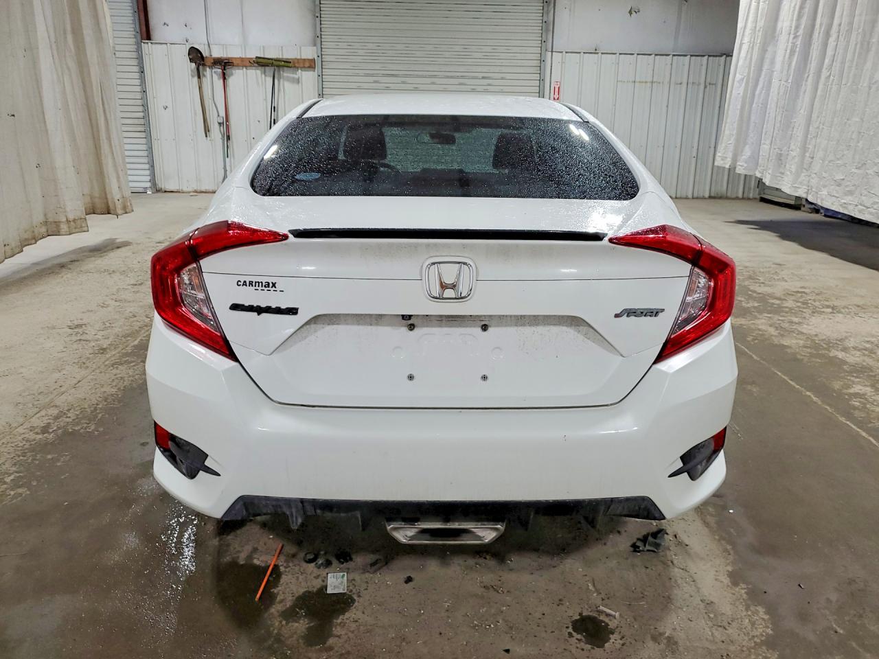 2019 Honda Civic Sport Белый vin: 2HGFC2F82KH536801