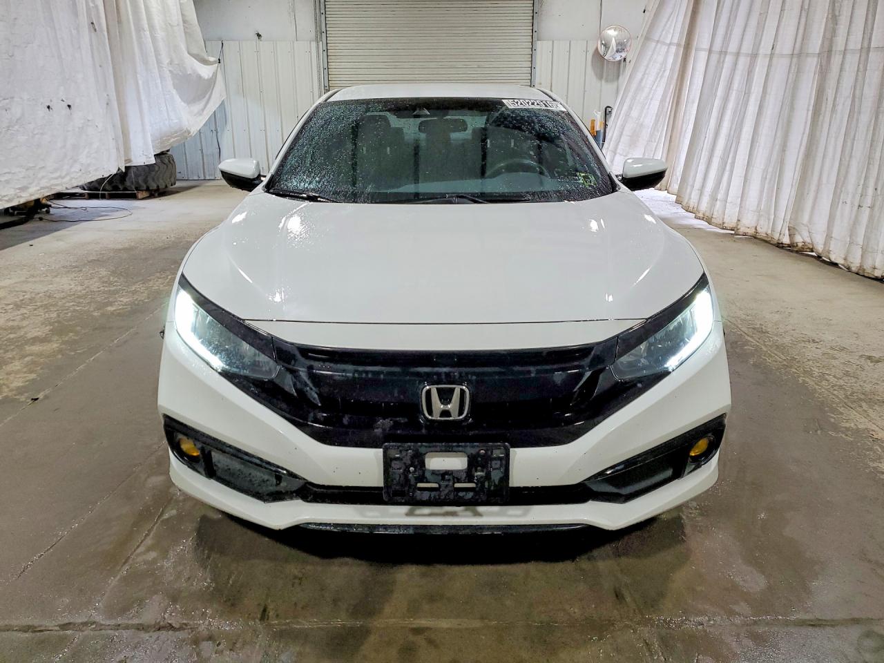 2019 Honda Civic Sport Белый vin: 2HGFC2F82KH536801