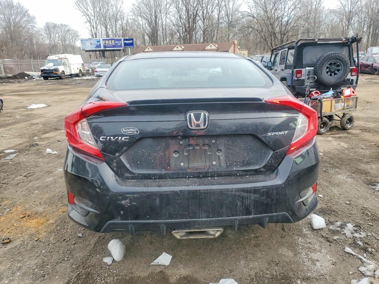 2019 Honda Civic Sport Black vin: 2HGFC2F82KH539620