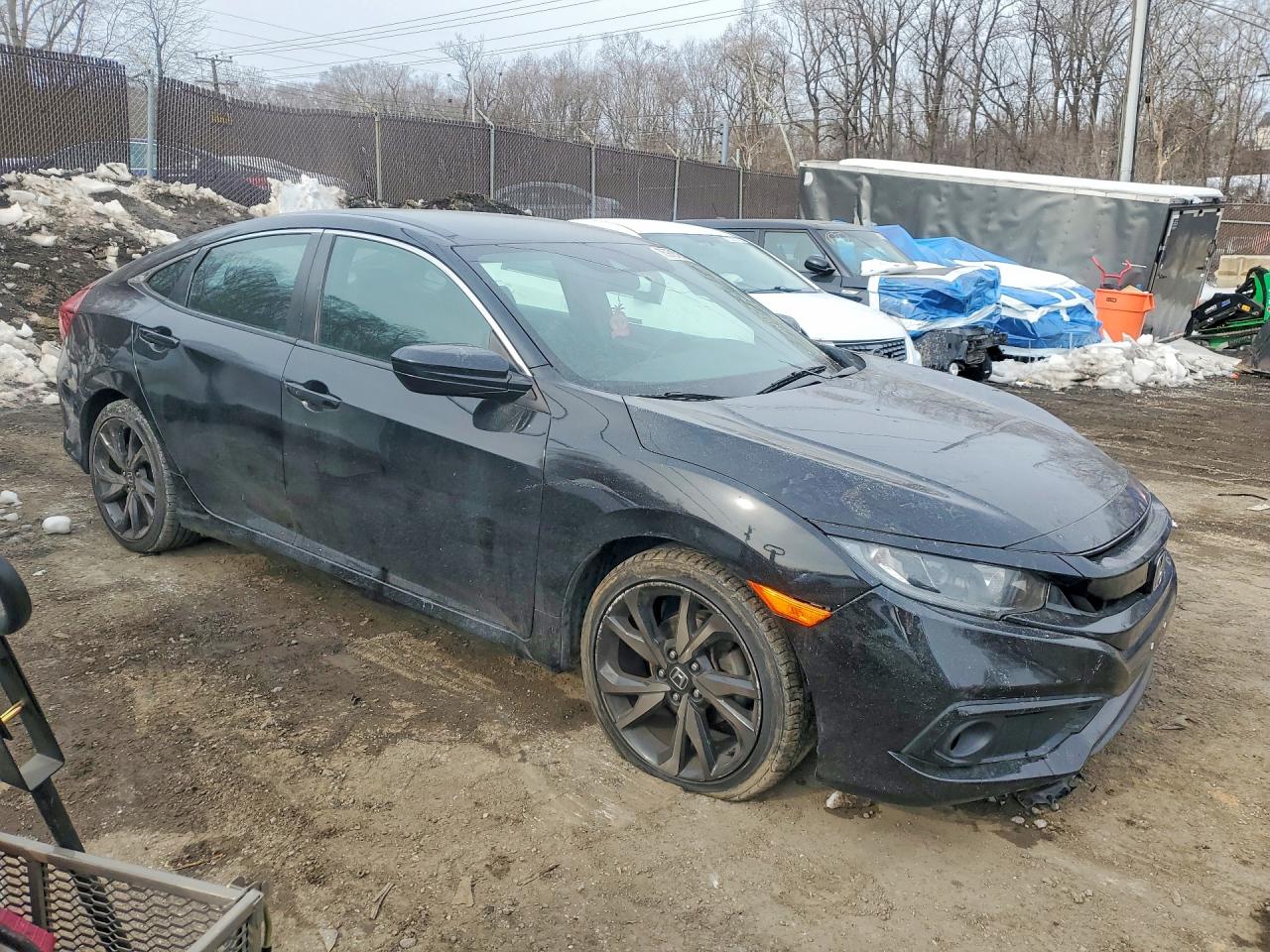 2019 Honda Civic Sport Black vin: 2HGFC2F82KH539620