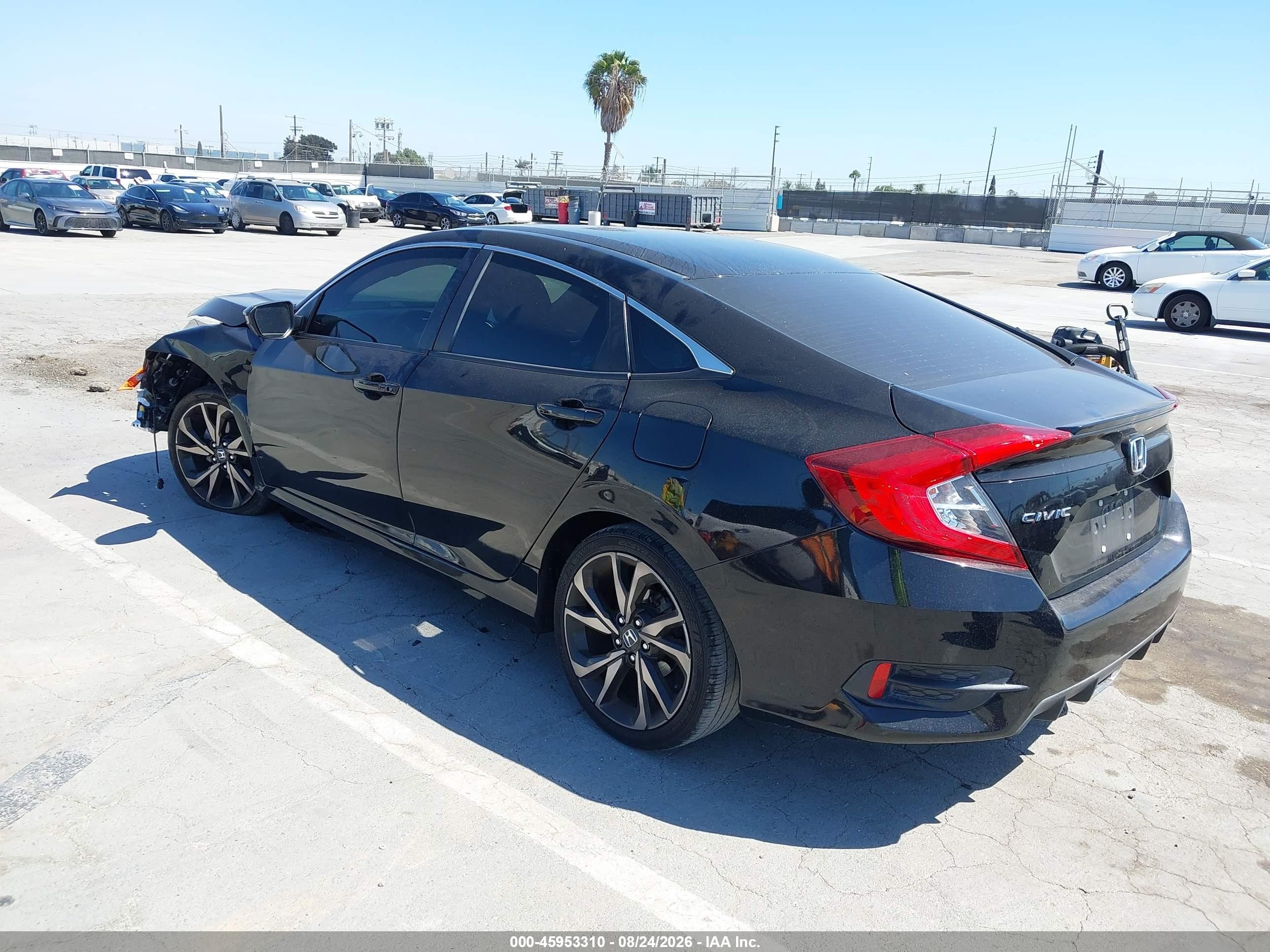 2019 Honda Civic Sport Black vin: 2HGFC2F82KH541125