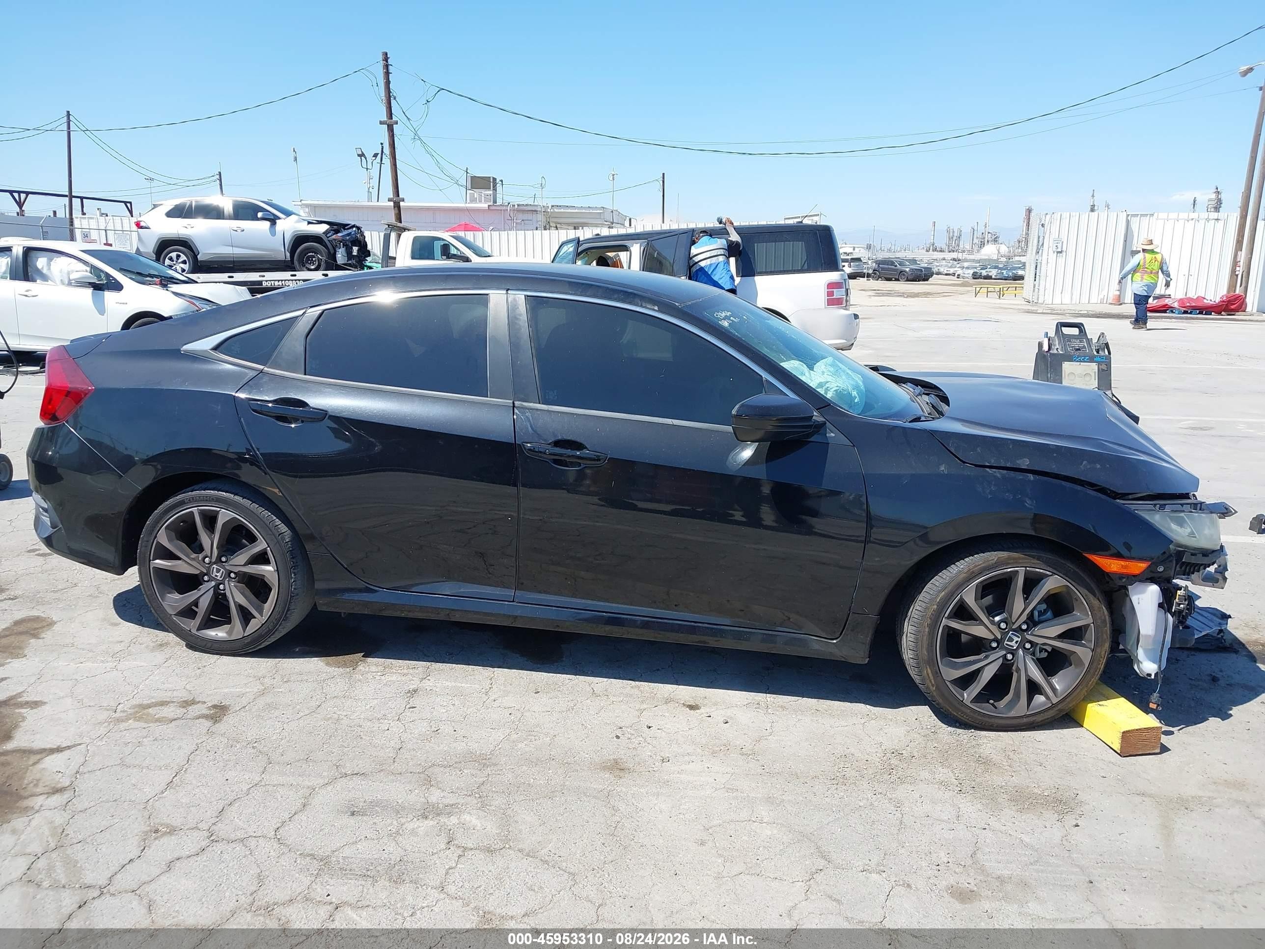 2019 Honda Civic Sport Black vin: 2HGFC2F82KH541125