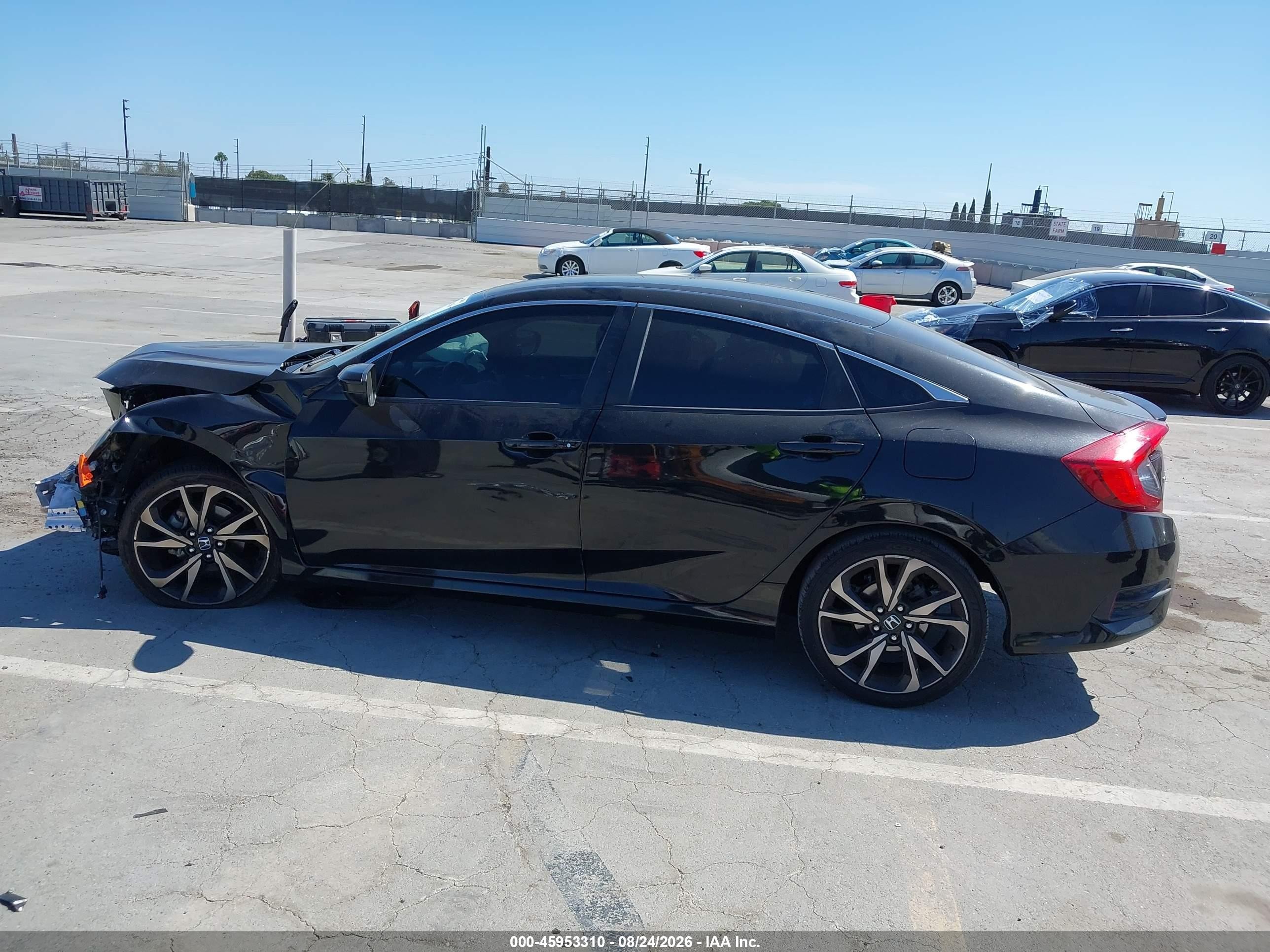 2019 Honda Civic Sport Black vin: 2HGFC2F82KH541125