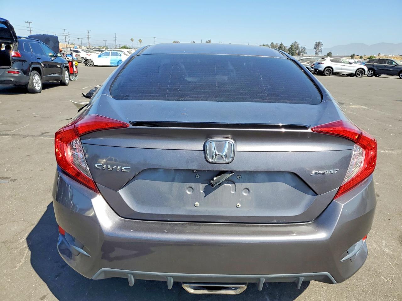 2019 Honda Civic Sport Gray vin: 2HGFC2F82KH563819