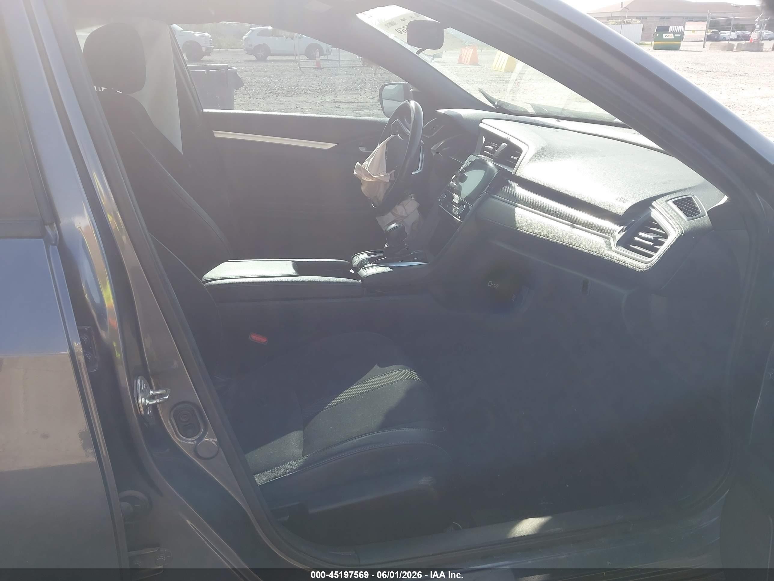2019 Honda Civic Sport Gray vin: 2HGFC2F82KH596612