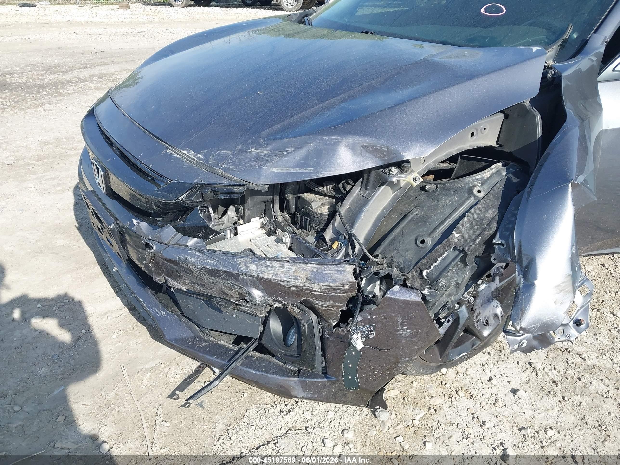 2019 Honda Civic Sport Gray vin: 2HGFC2F82KH596612