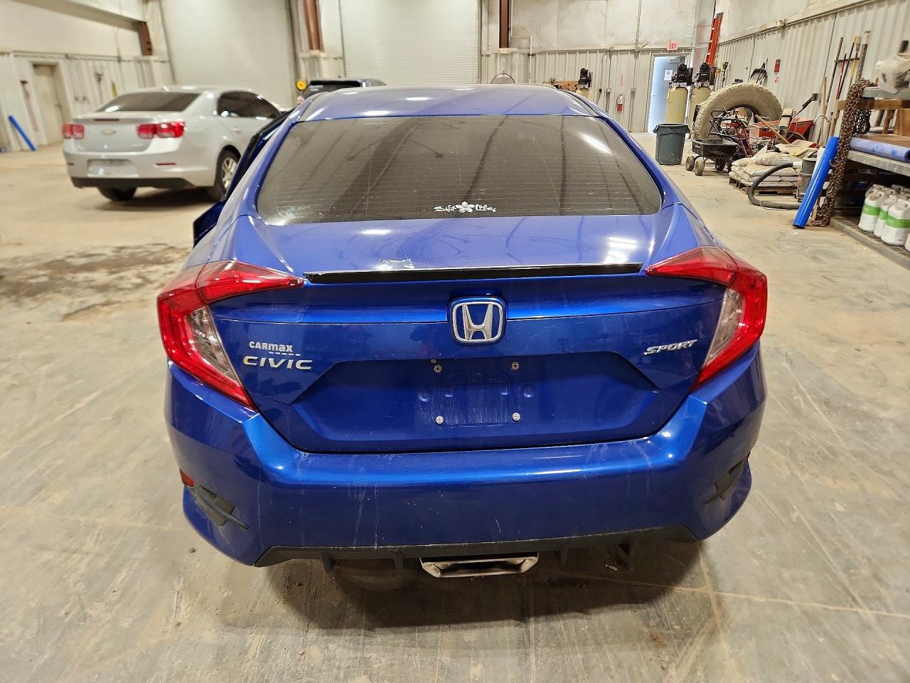 2019 Honda Civic Sport Blue vin: 2HGFC2F82KH597078