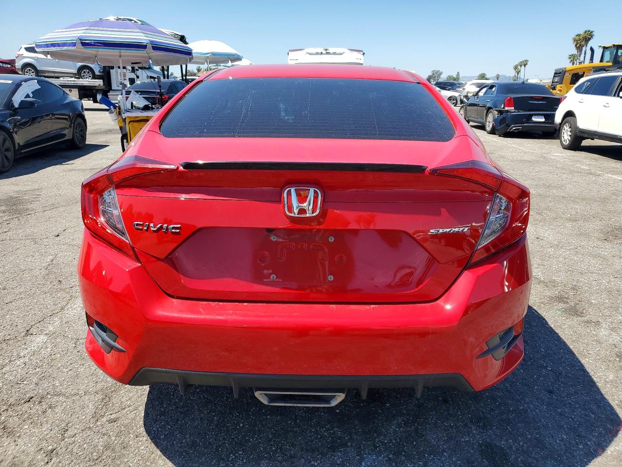 2021 Honda Civic Sport Red vin: 2HGFC2F82MH542097