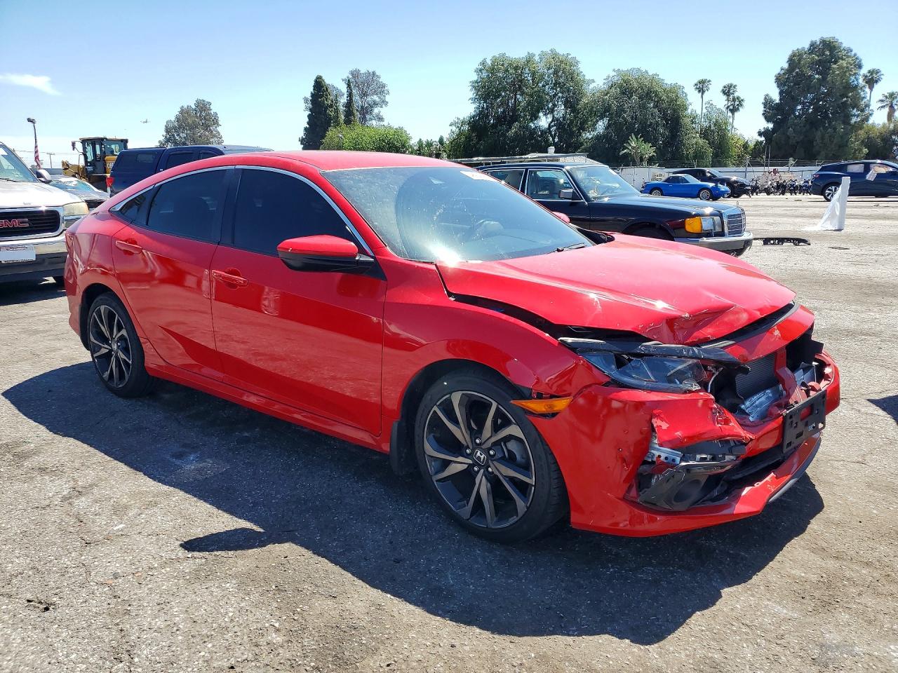 2021 Honda Civic Sport Red vin: 2HGFC2F82MH542097