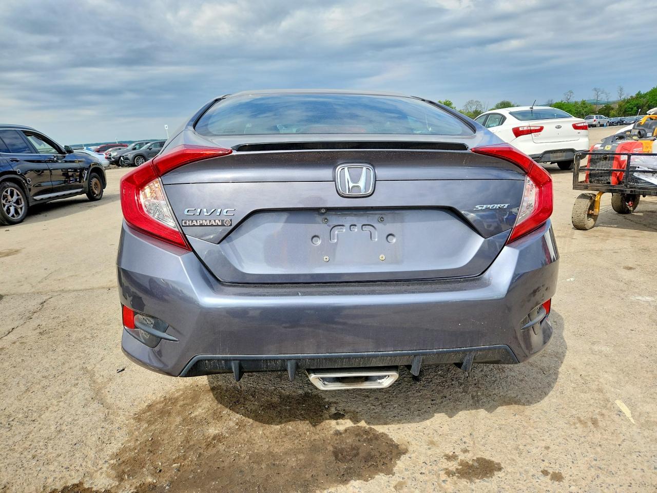 2020 Honda Civic Sport Серый vin: 2HGFC2F83LH525548