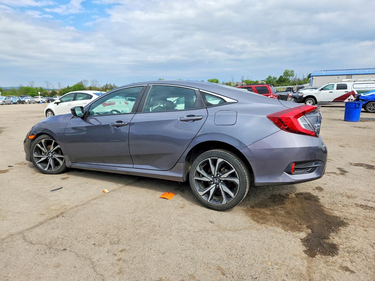 2020 Honda Civic Sport Серый vin: 2HGFC2F83LH525548