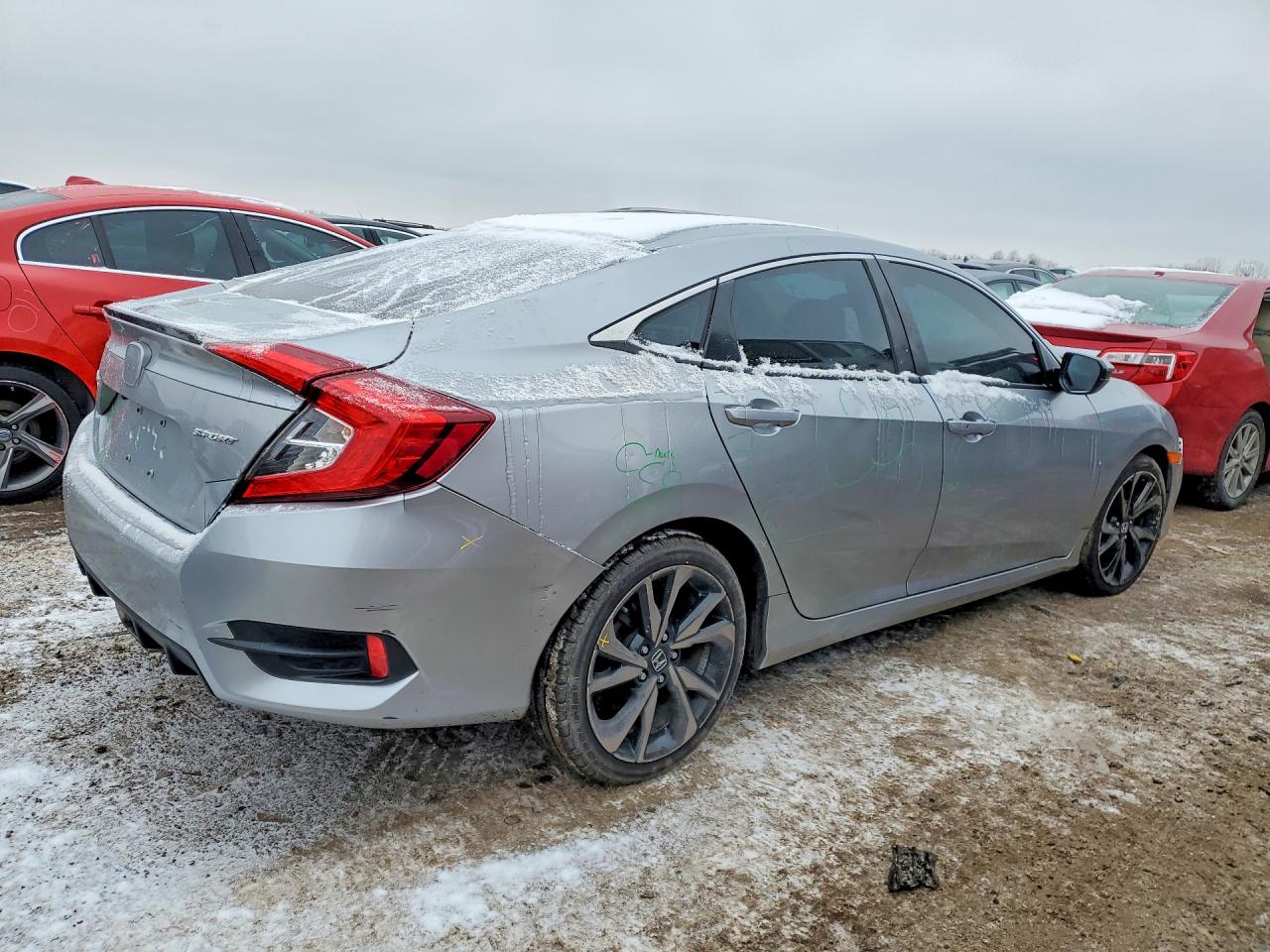 2021 Honda Civic Sport Серебряный vin: 2HGFC2F83MH515412