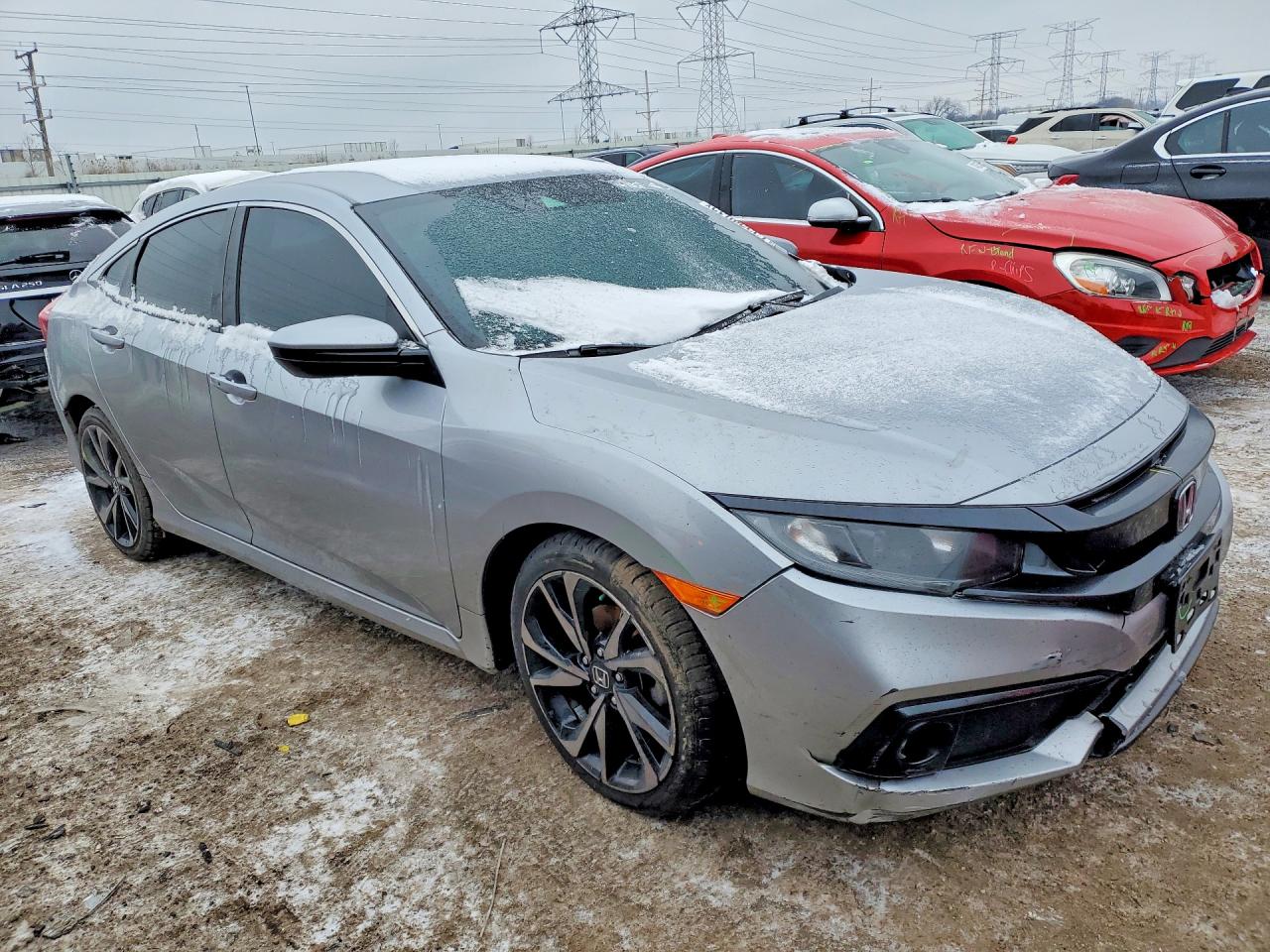 2021 Honda Civic Sport Серебряный vin: 2HGFC2F83MH515412