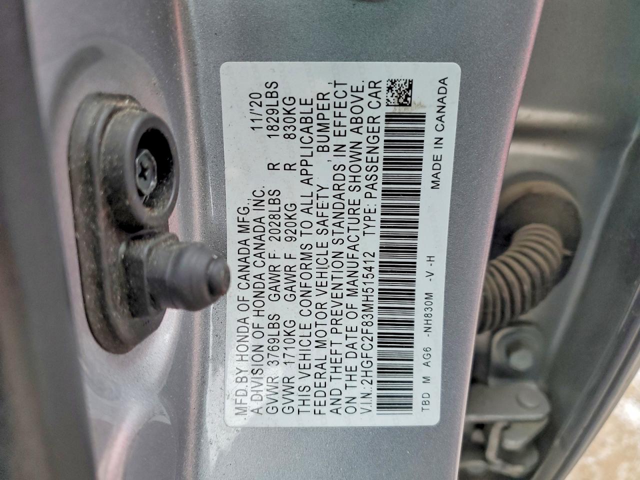 2021 Honda Civic Sport Серебряный vin: 2HGFC2F83MH515412