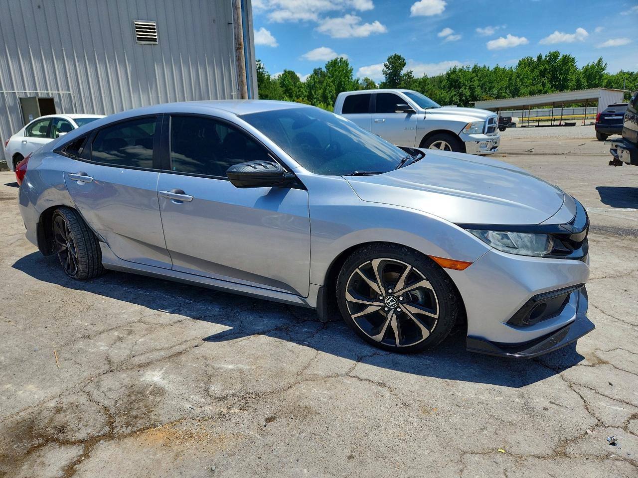 2021 Honda Civic Sport Silver vin: 2HGFC2F83MH532503