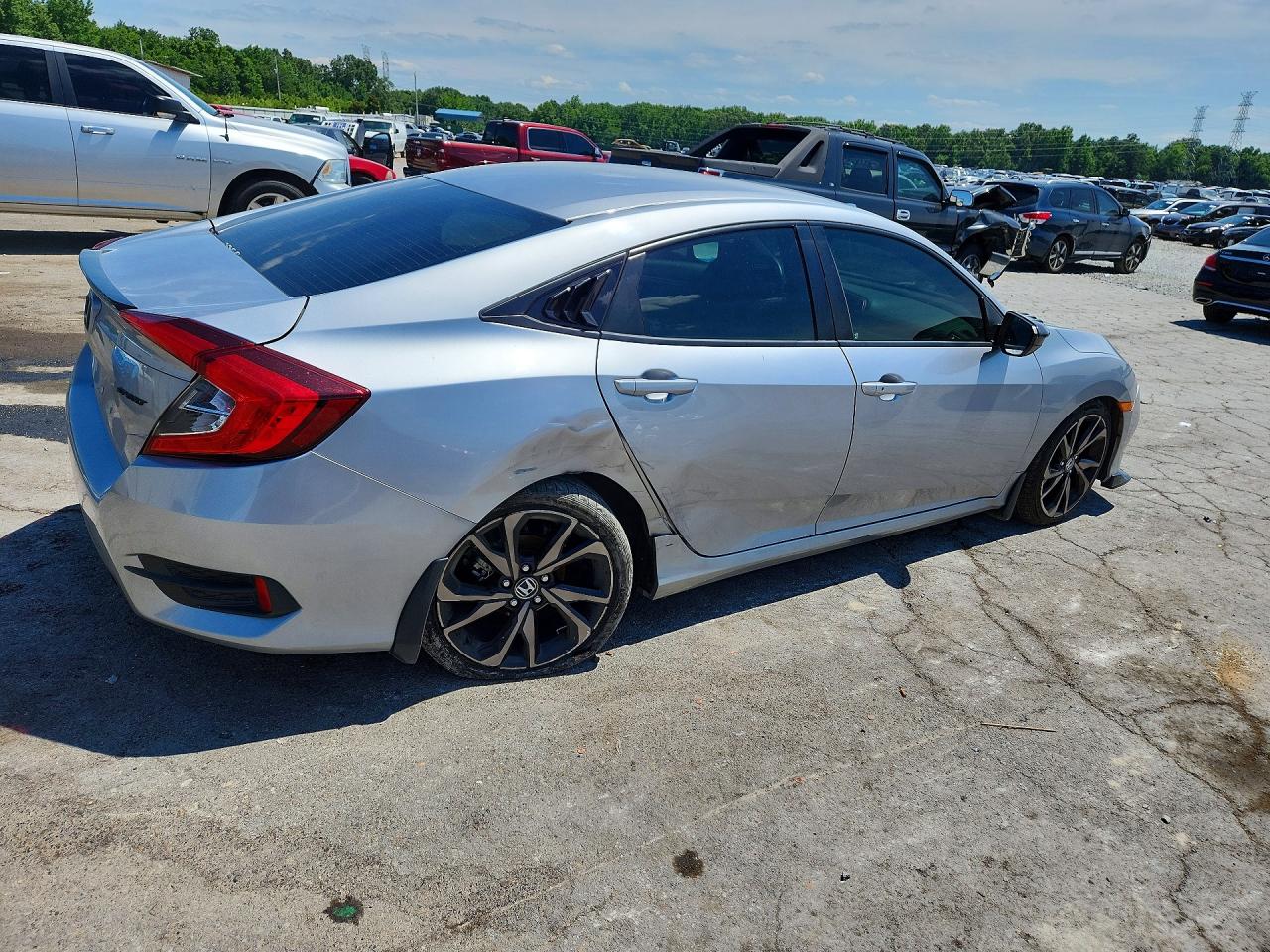 2021 Honda Civic Sport Silver vin: 2HGFC2F83MH532503