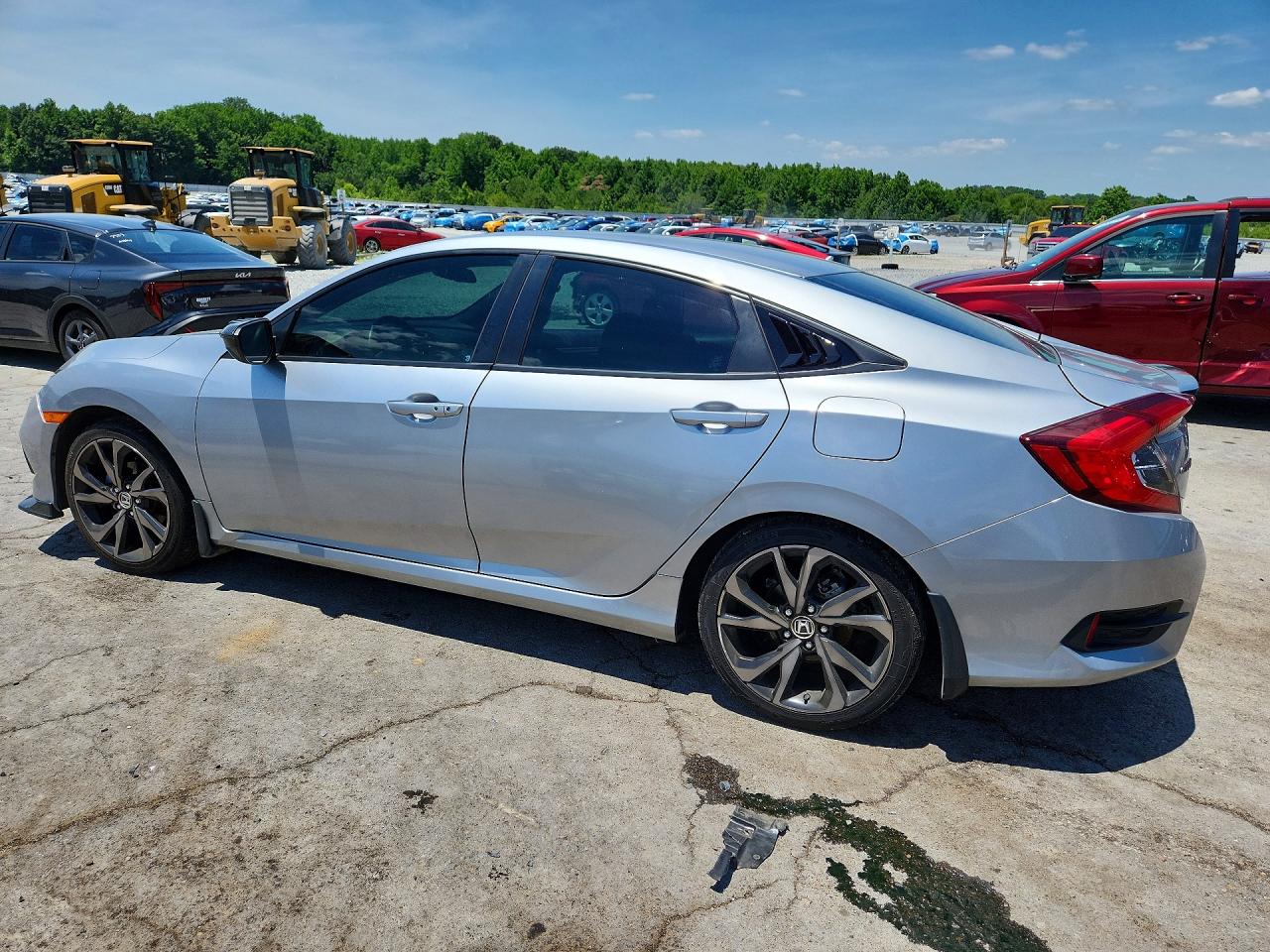 2021 Honda Civic Sport Silver vin: 2HGFC2F83MH532503