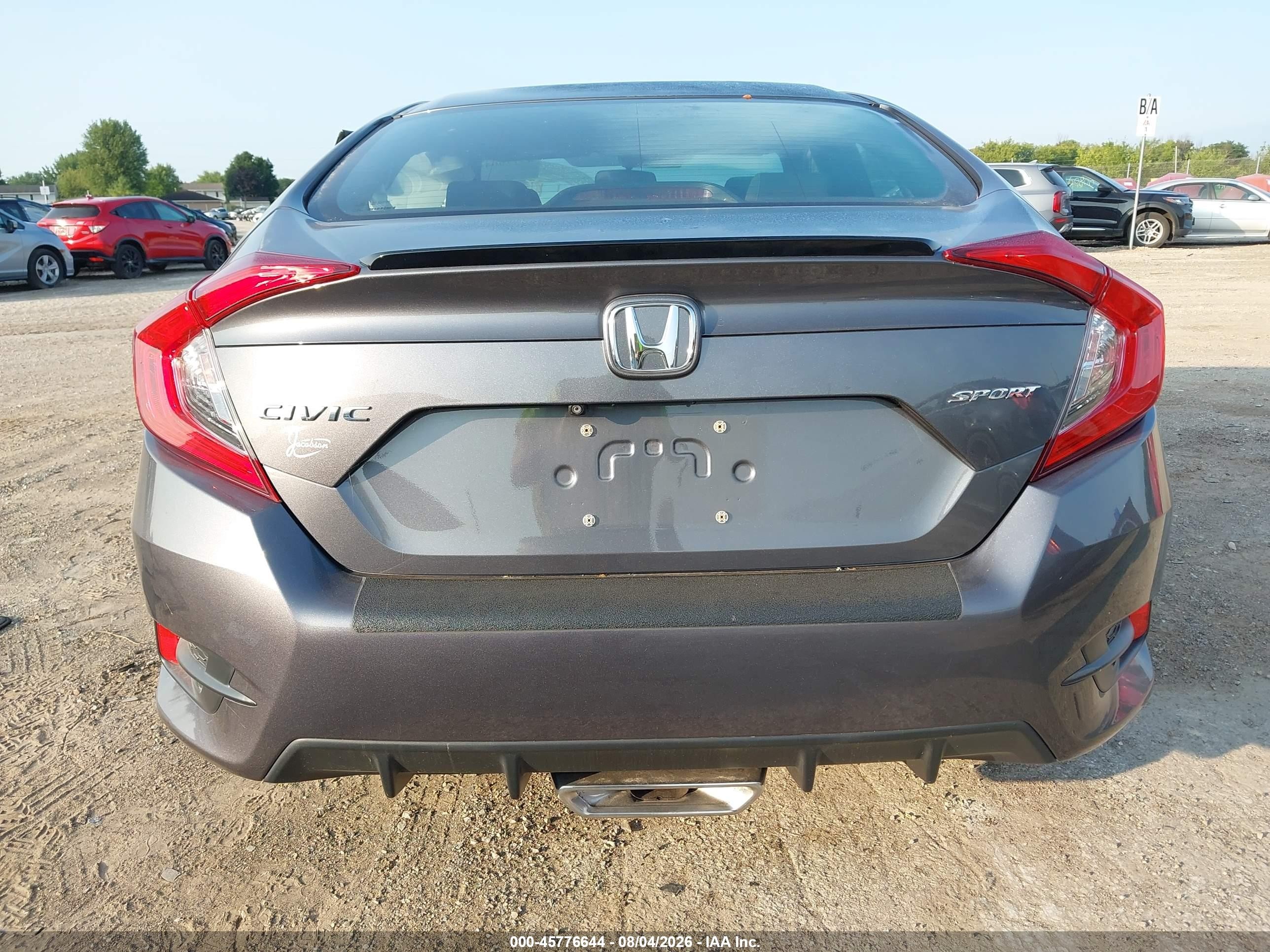 2019 Honda Civic Sport Gray vin: 2HGFC2F84KH547184